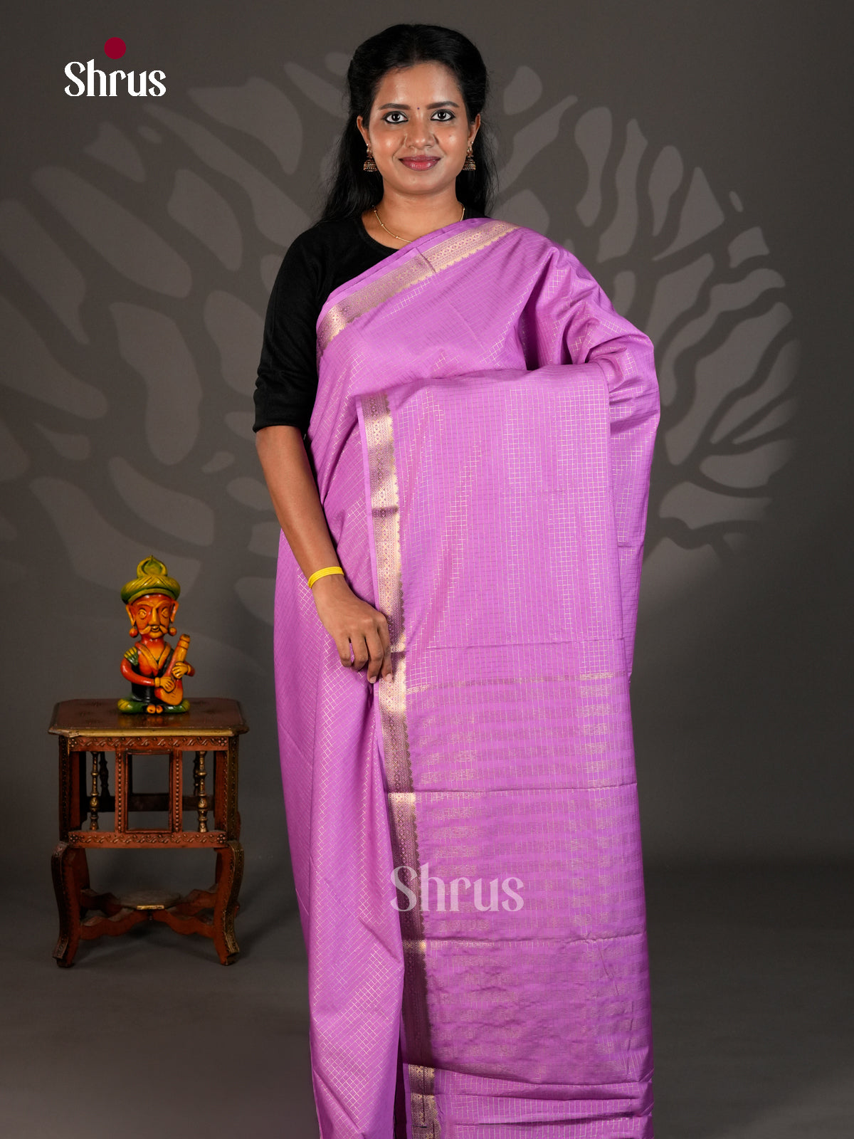 Semi Mysoresilk Saree - ECS11272 - Shop on Shrus.com