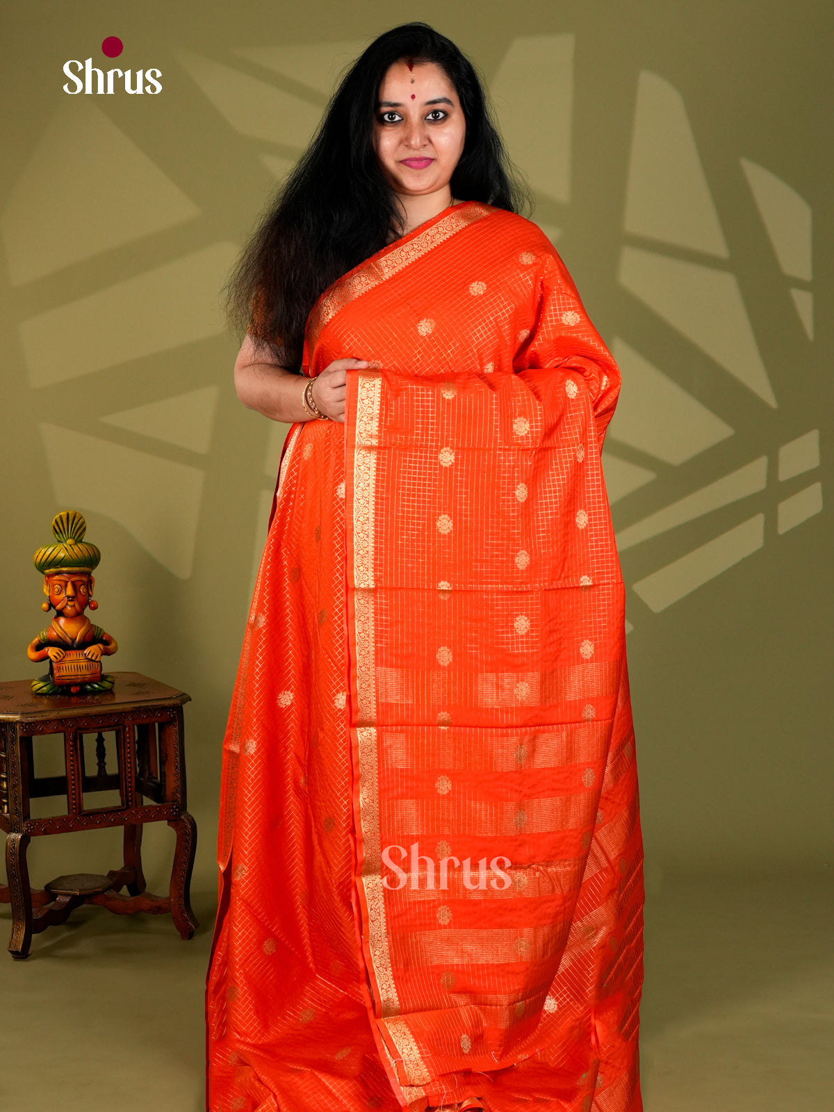 Semi Mysoresilk Saree - ECS11277 - Shop on Shrus.com