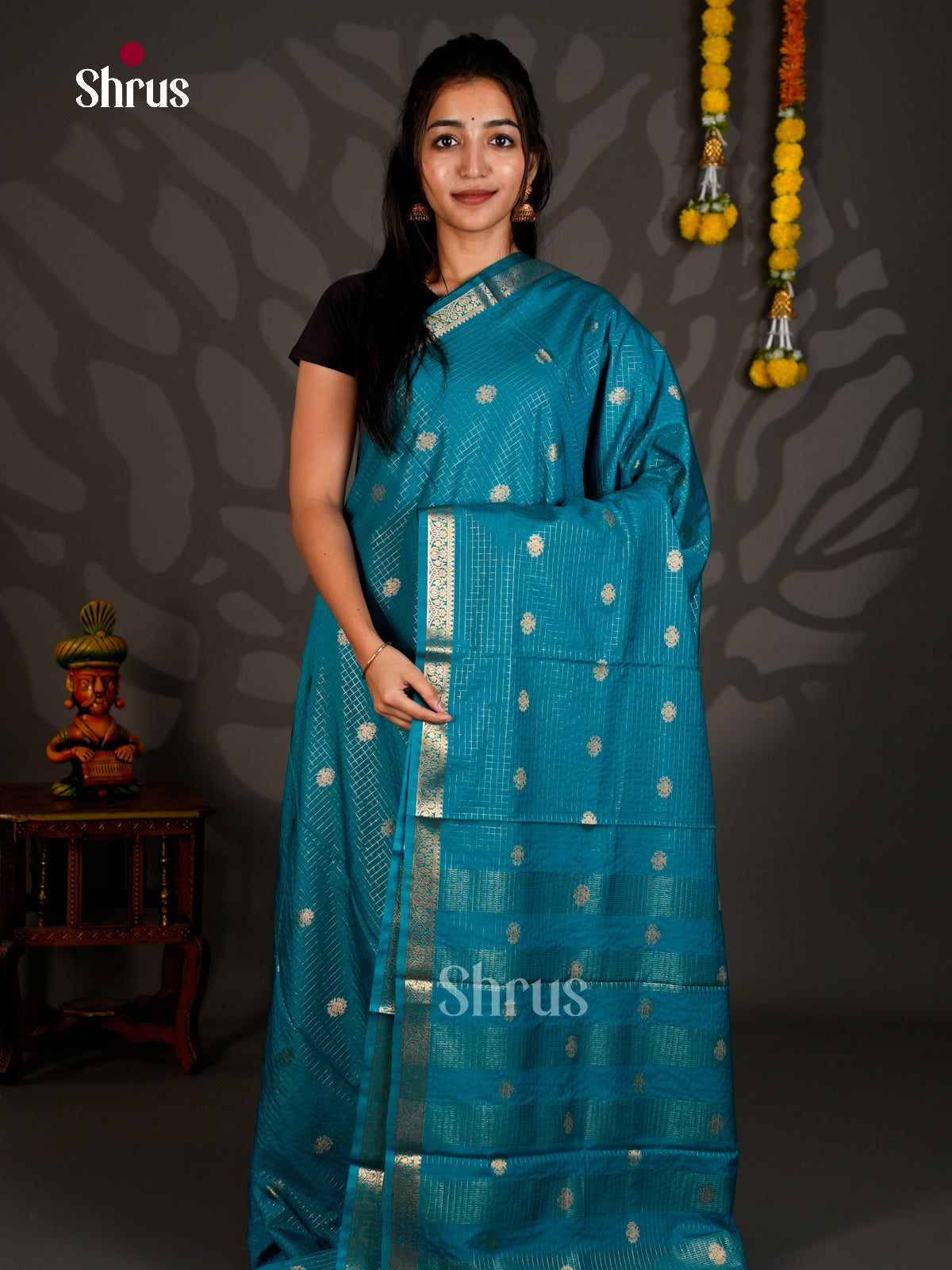 Semi Mysoresilk Saree - ECS11287 - Shop on Shrus.com