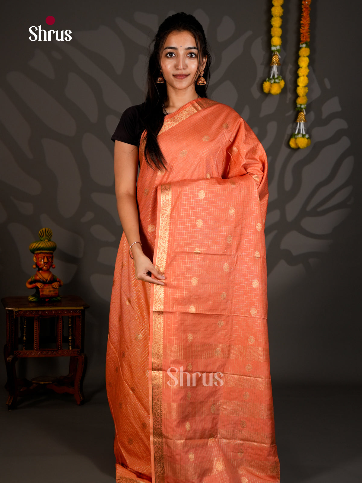 Semi Mysoresilk Saree - ECS11288 - Shop on Shrus.com