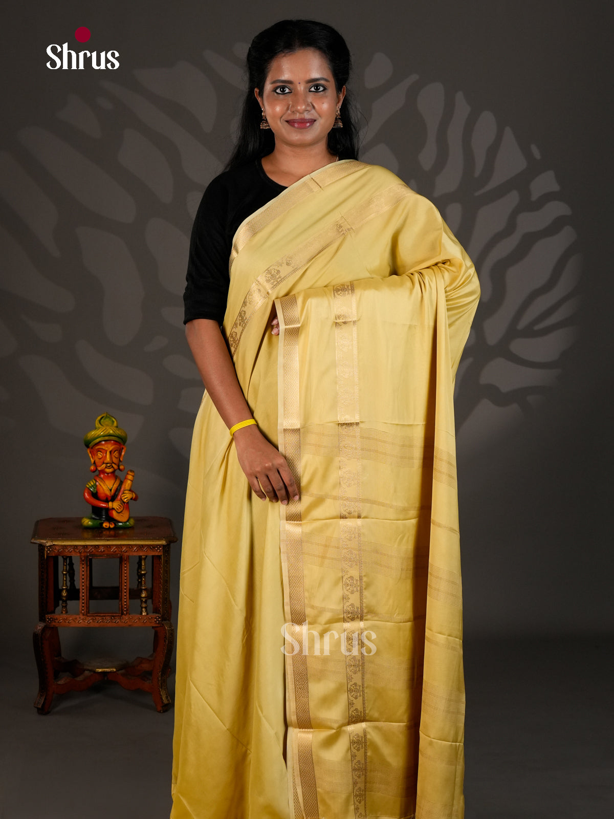 Semi Mysoresilk Saree - ECS11307 - Shop on Shrus.com