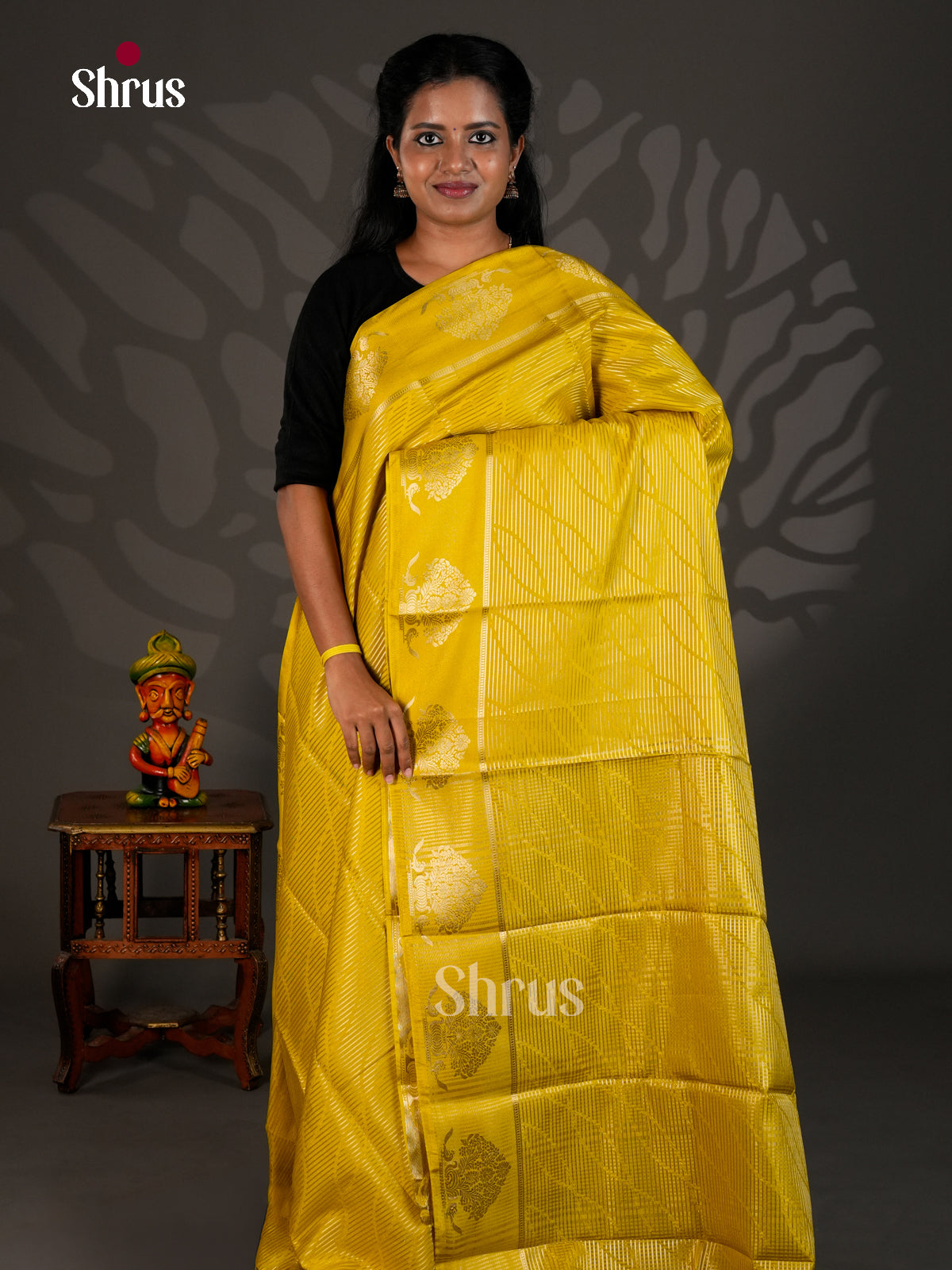 Semi Mysoresilk Saree - ECS11325 - Shop on Shrus.com