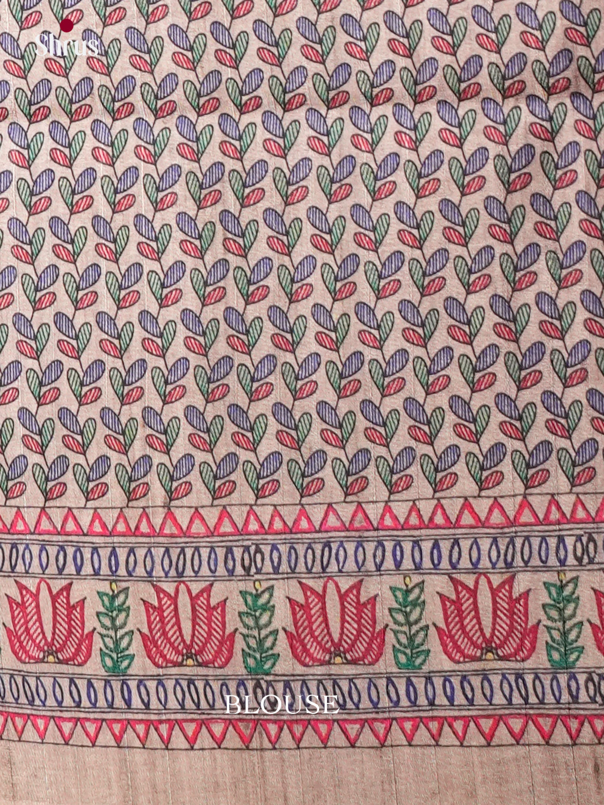 Printed Semi Tussar Saree - ECS12034 - Shop on Shrus.com