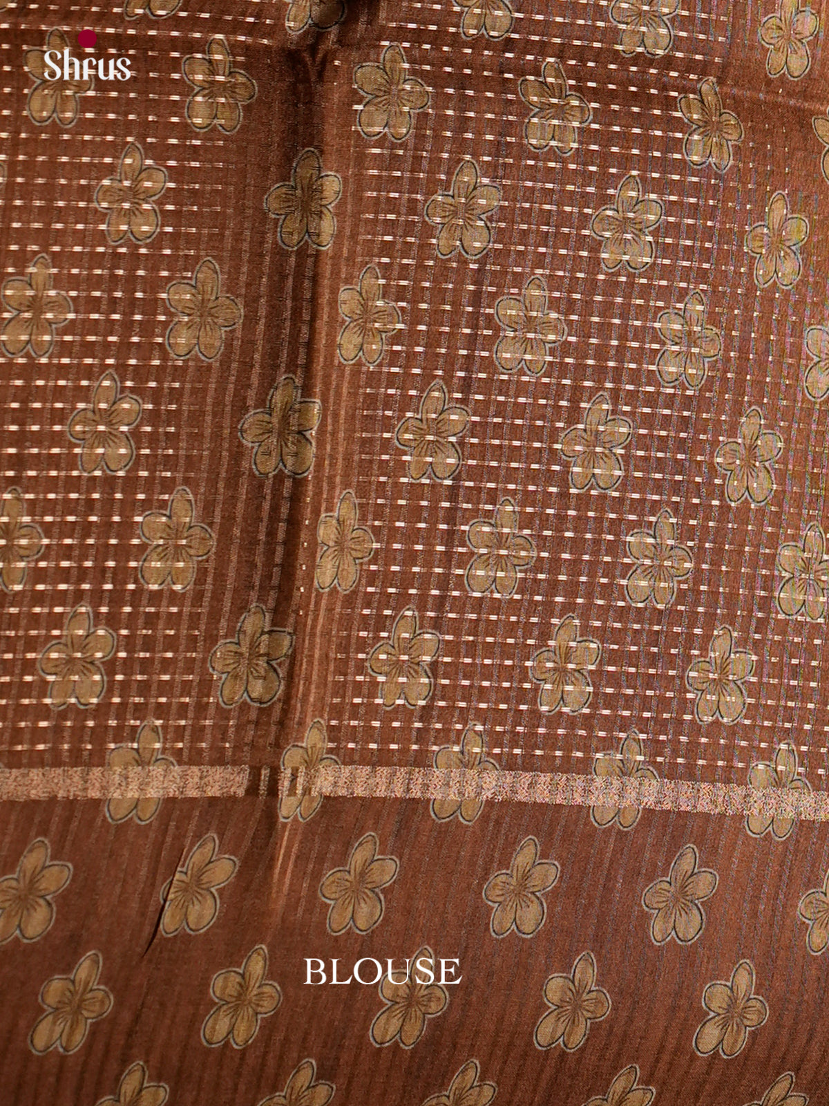 Printed Semi Tussar Saree - ECS12051 - Shop on Shrus.com