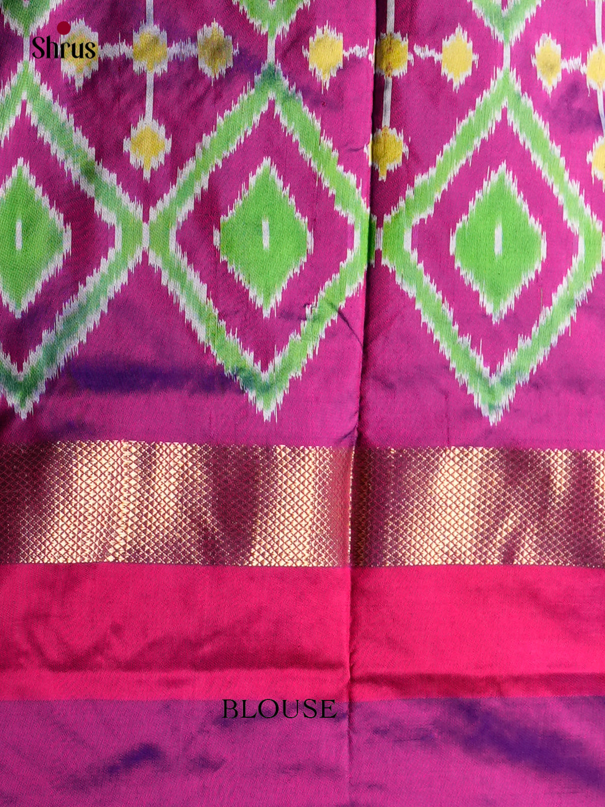 Ikkat Silk Saree - ECS16003 - Shop on Shrus.com
