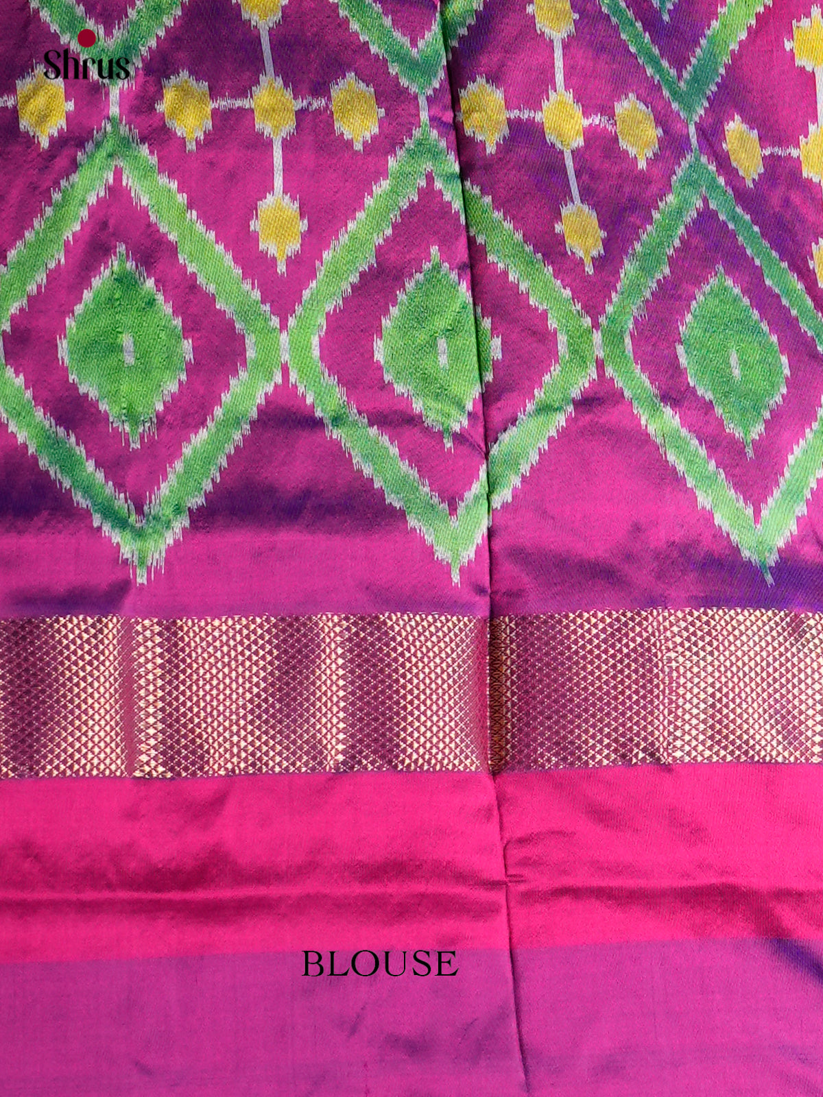 Ikkat Silk Saree - ECS16004 - Shop on Shrus.com