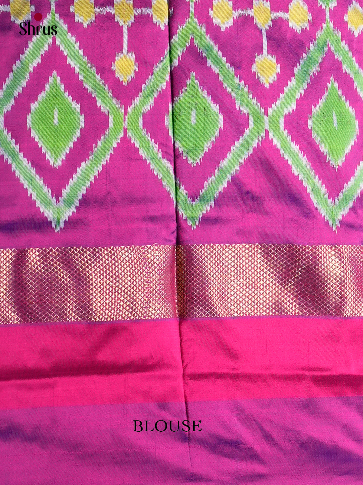 Ikkat Silk Saree - ECS16007 - Shop on Shrus.com
