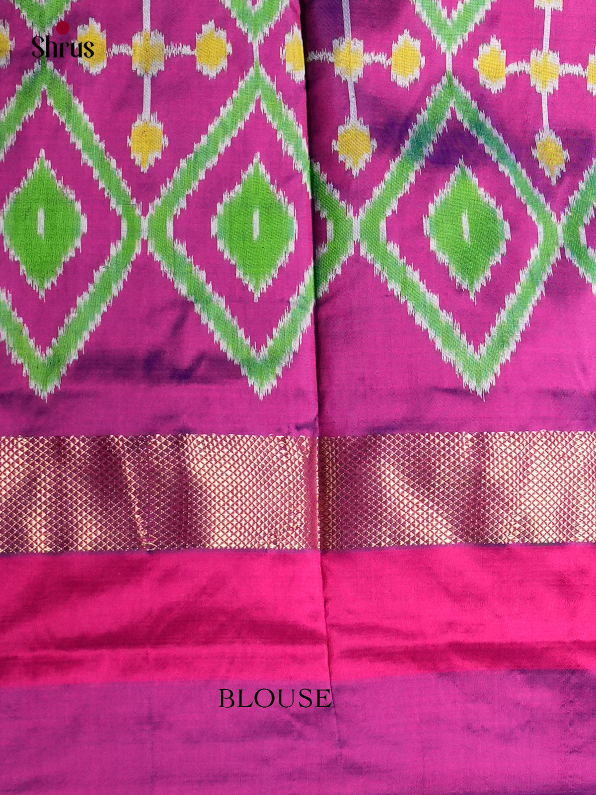 Ikkat Silk Saree - ECS16008 - Shop on Shrus.com