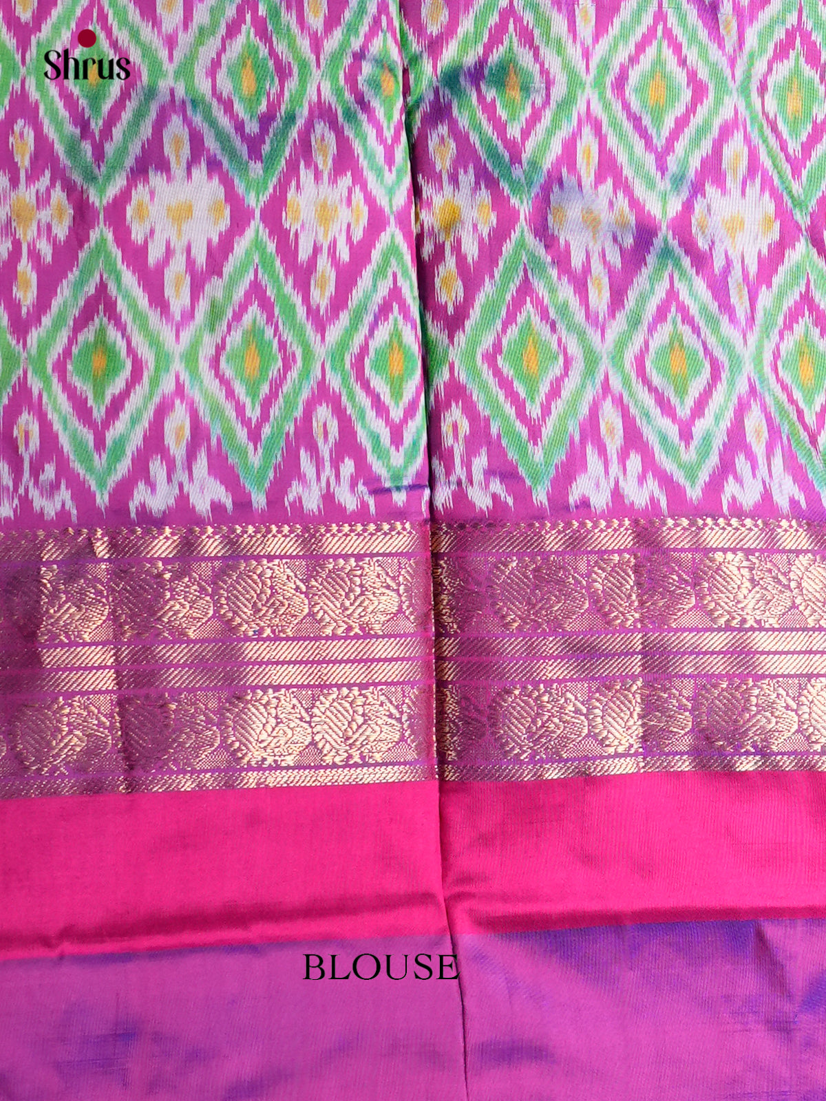 Ikkat Silk Saree - ECS16011 - Shop on Shrus.com