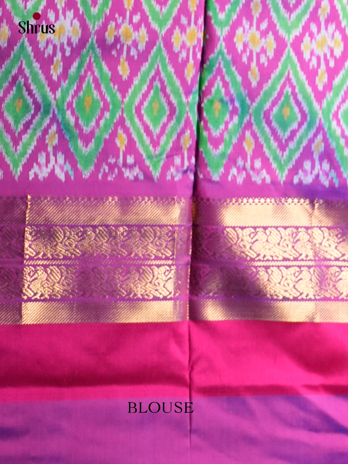 Ikkat Silk Saree - ECS16015 - Shop on Shrus.com