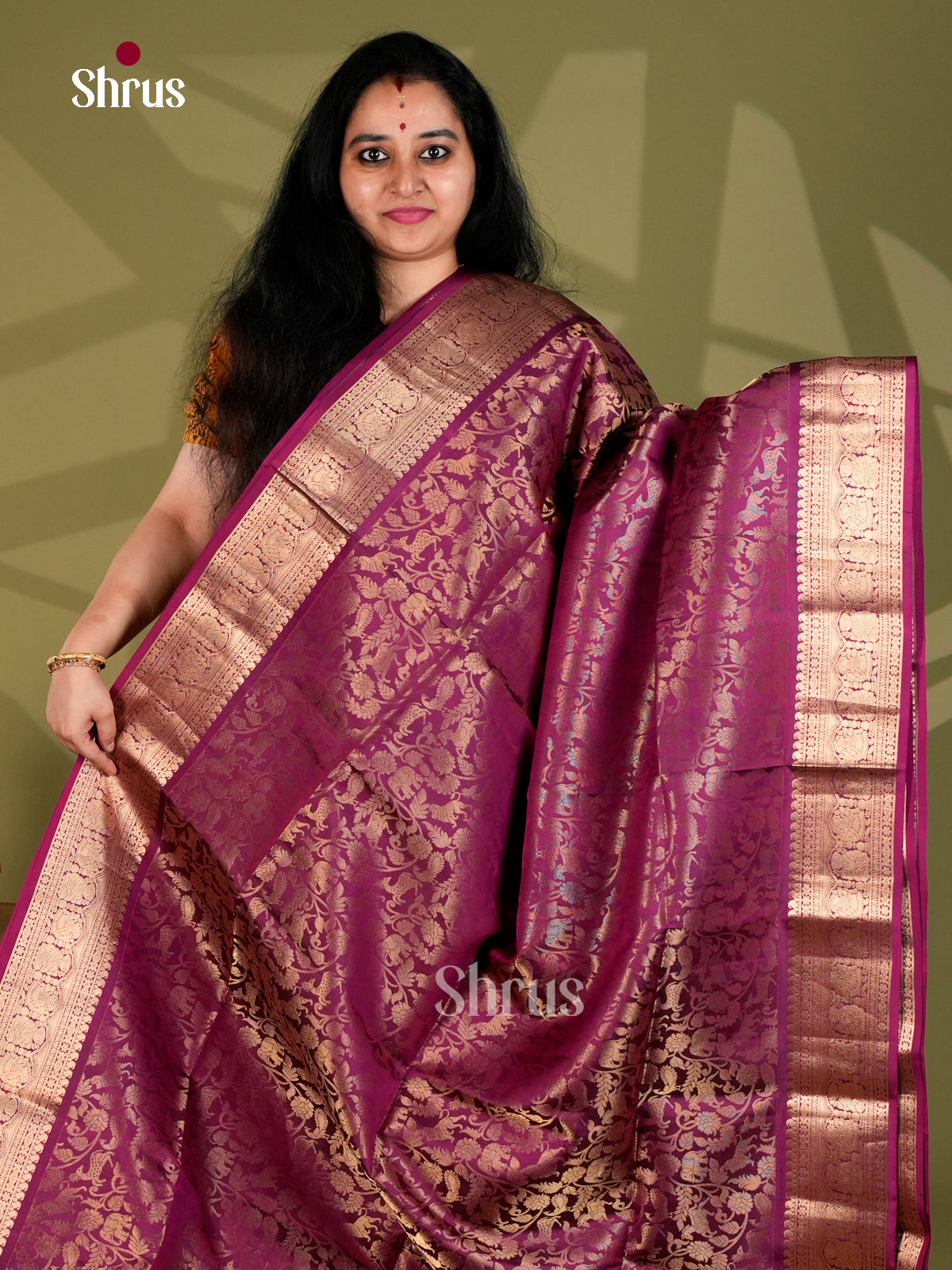 Soft Silk Saree - ECS18003 - Shop on Shrus.com