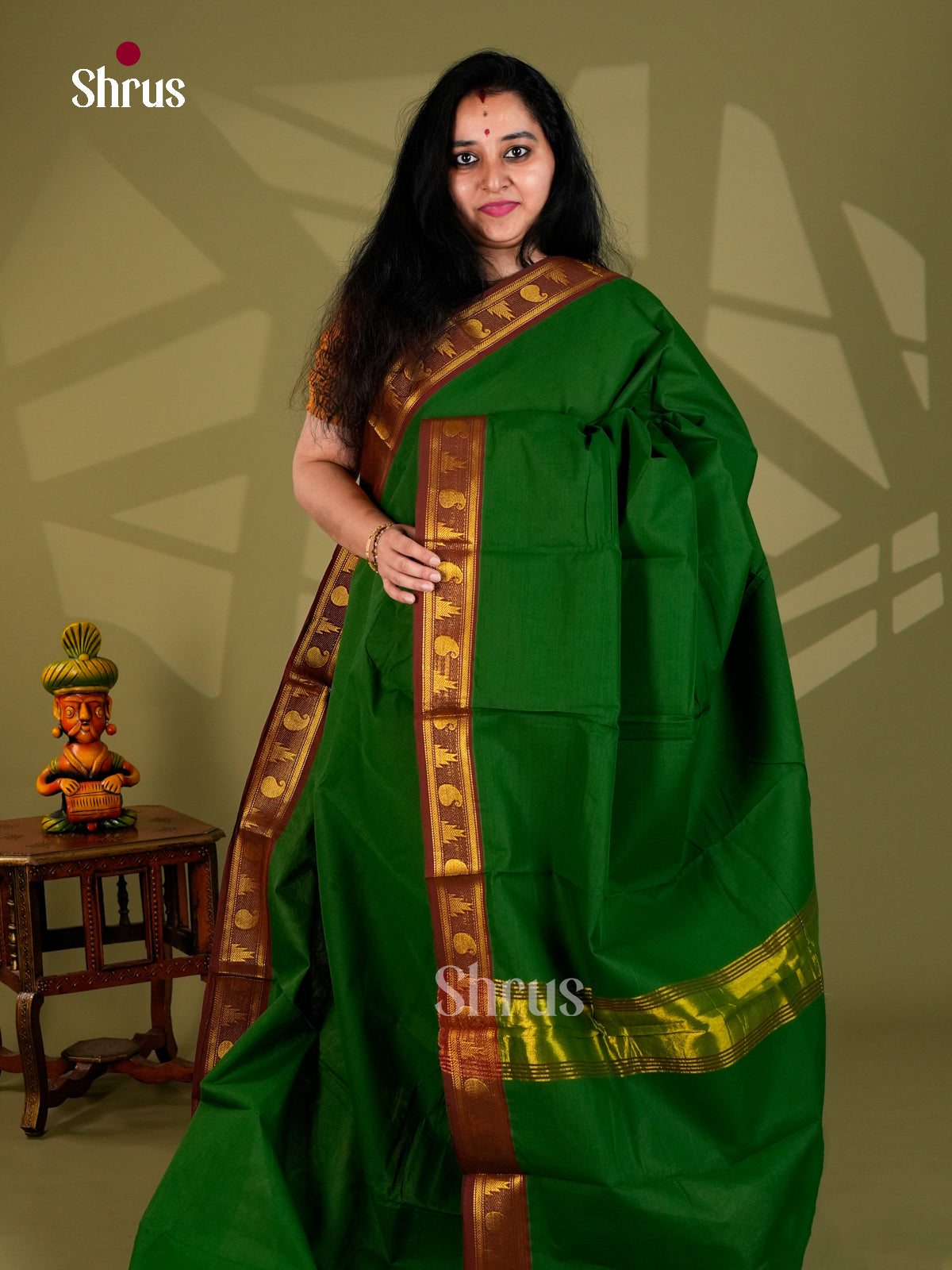 Chettinad Cotton Saree - ECS18053 - Shop on Shrus.com
