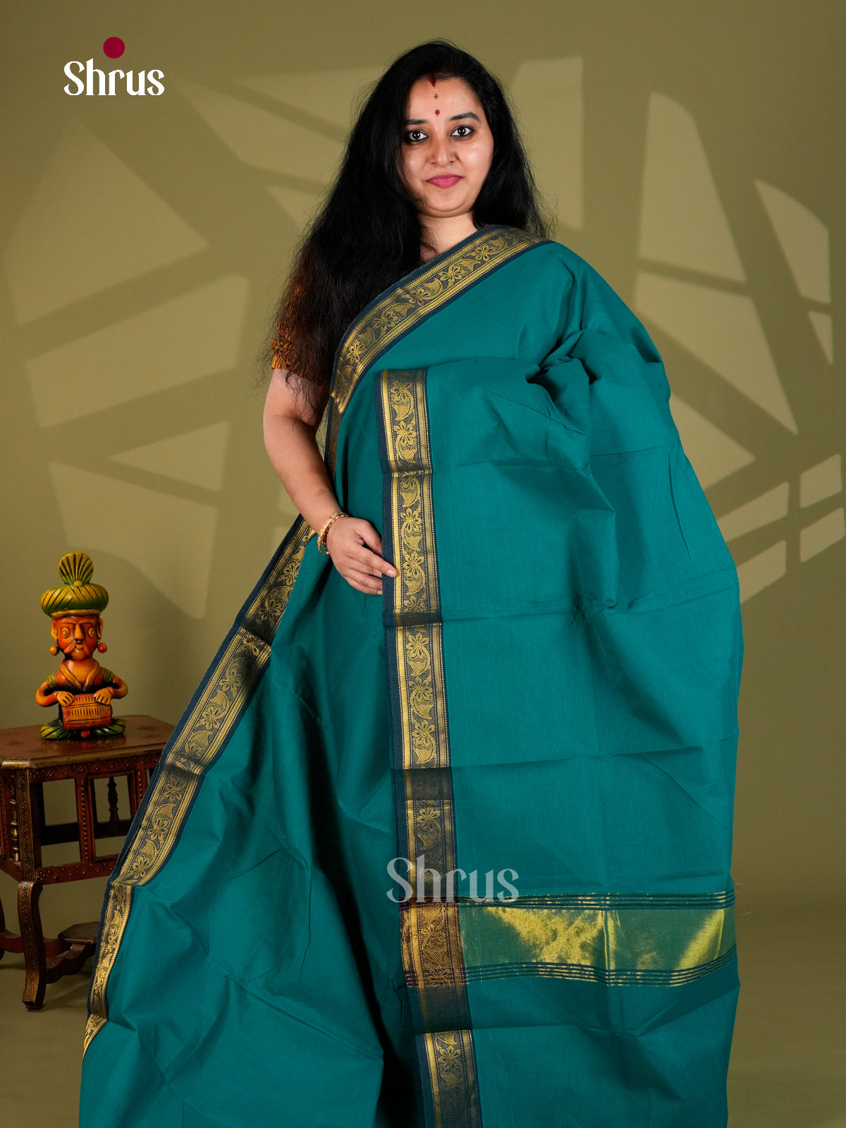 Chettinad Cotton Saree - ECS18056 - Shop on Shrus.com
