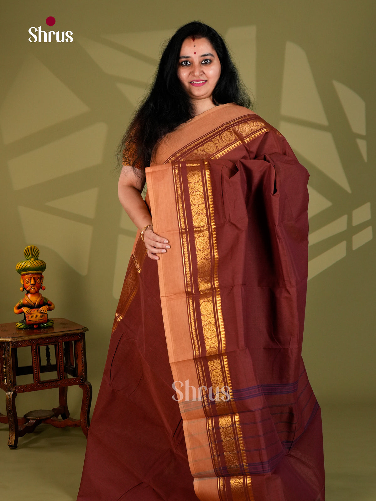Chettinad Cotton Saree - ECS18064 - Shop on Shrus.com