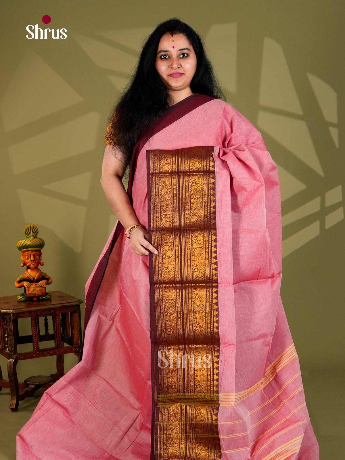 Chettinad Cotton Saree - ECS18070 - Shop on Shrus.com