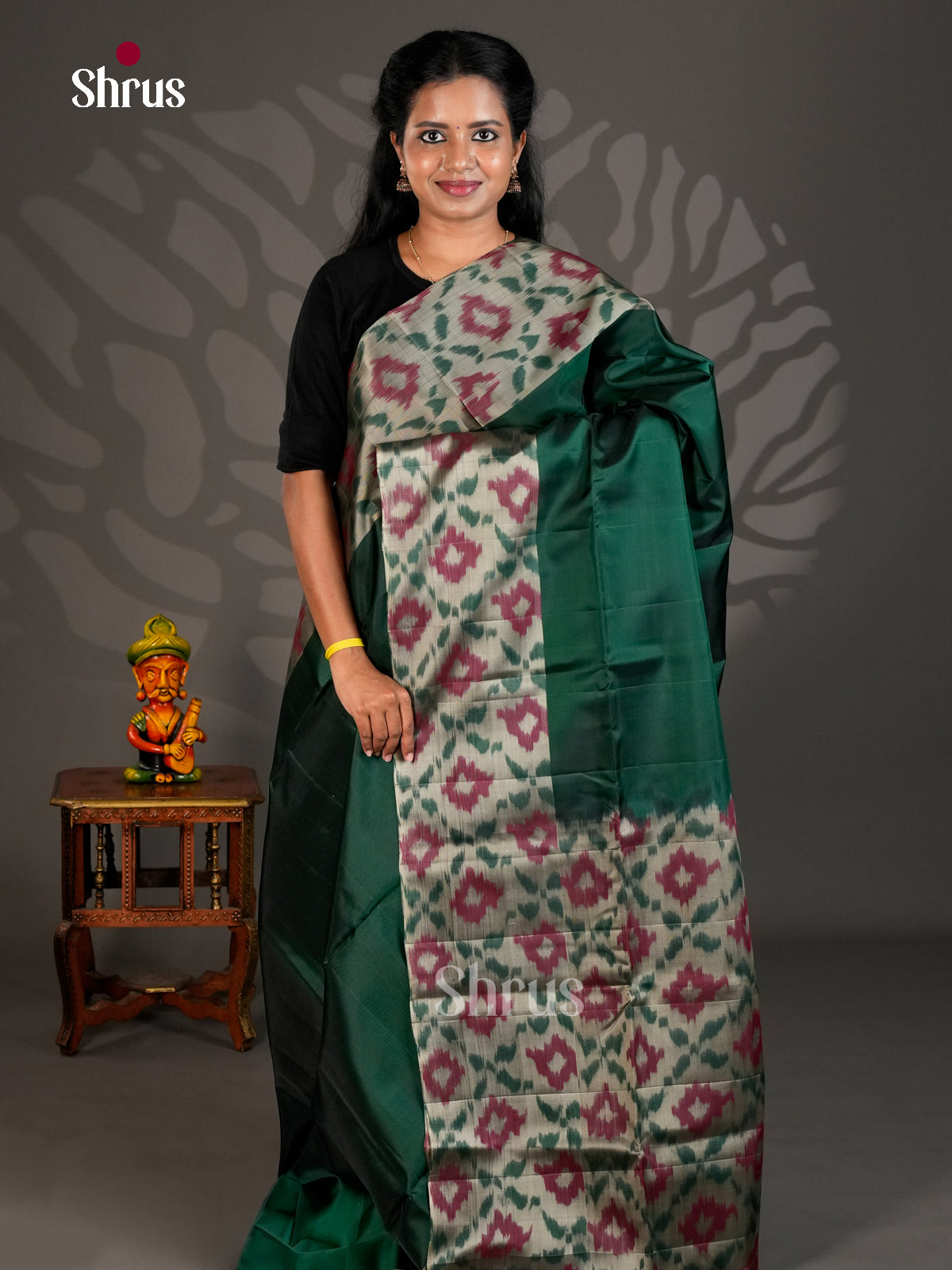Softsilk-halfpure Saree - ECS19001 - Shop on Shrus.com