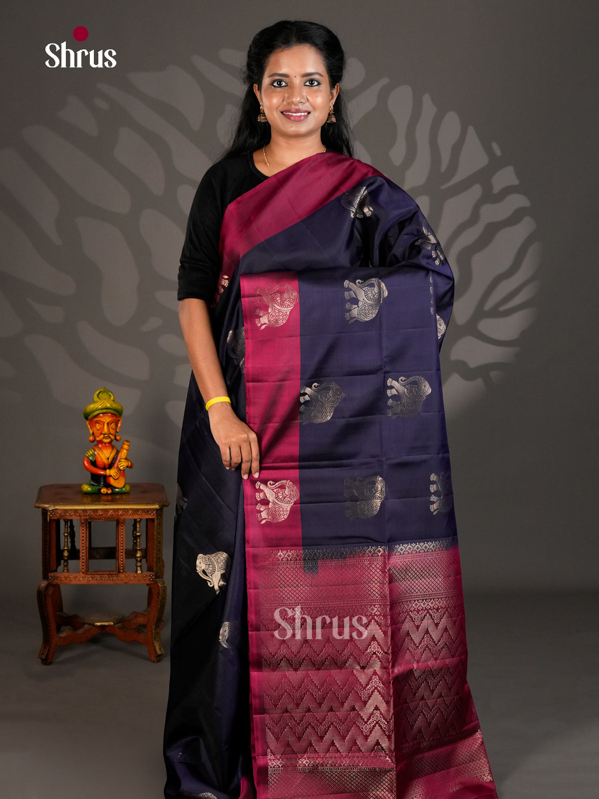 Soft Silk Saree - ECS19031 - Shop on Shrus.com