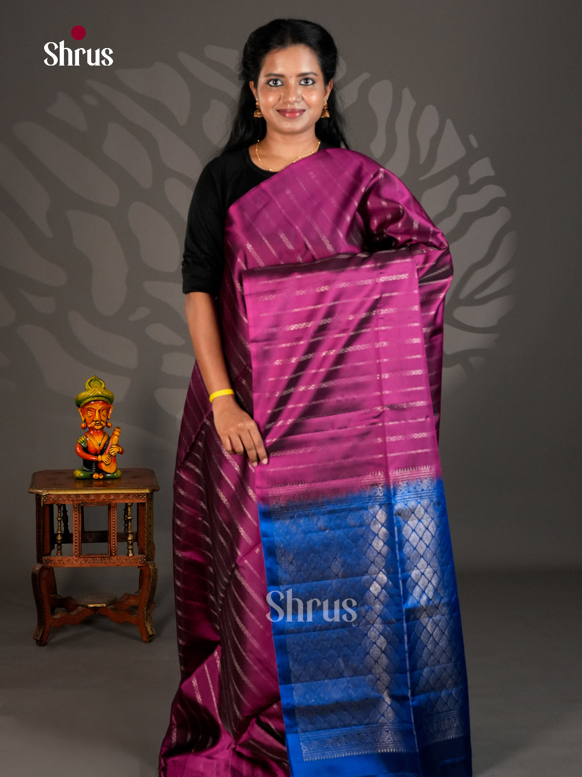 Softsilk-halfpure Saree - ECS19038 - Shop on Shrus.com