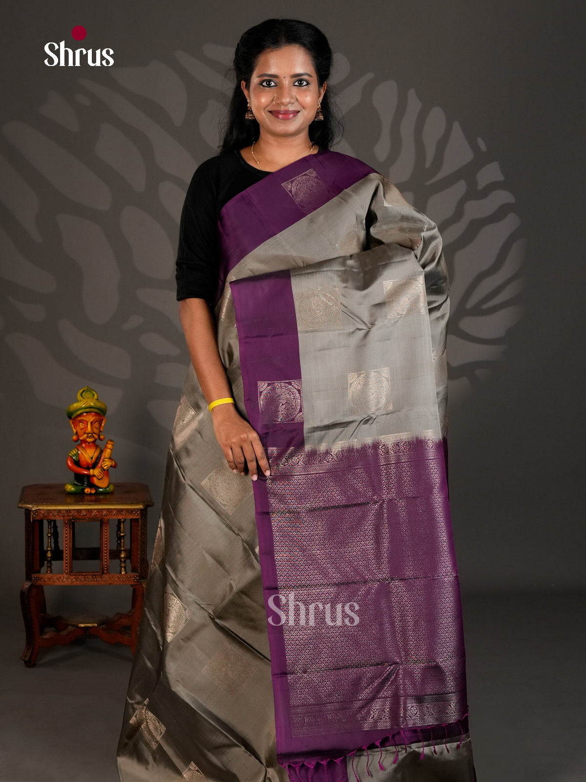 Softsilk-halfpure Saree - ECS19042 - Shop on Shrus.com