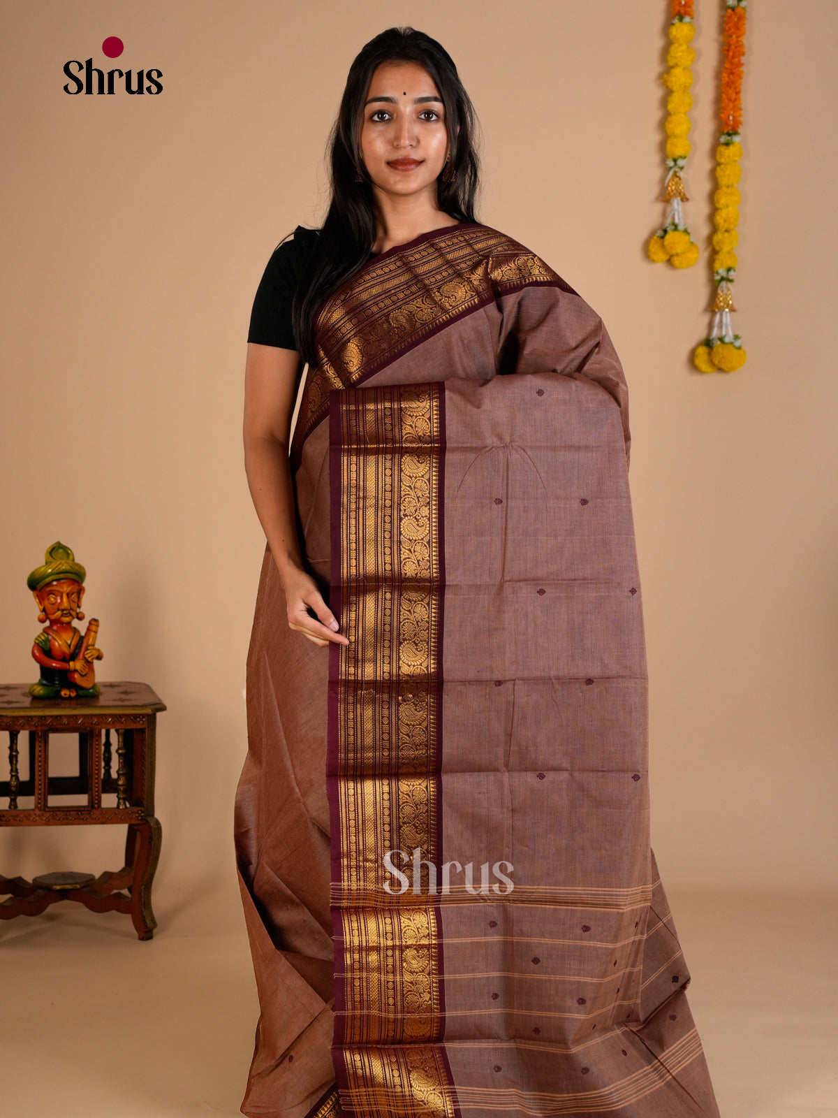 Chettinad Cotton Saree - ECS26001 - Shop on Shrus.com