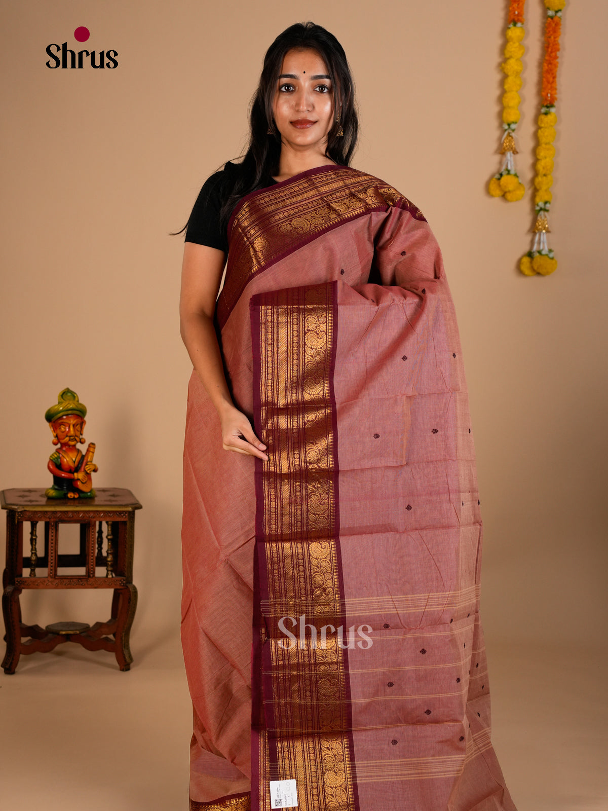 Chettinad Cotton Saree - ECS26002 - Shop on Shrus.com