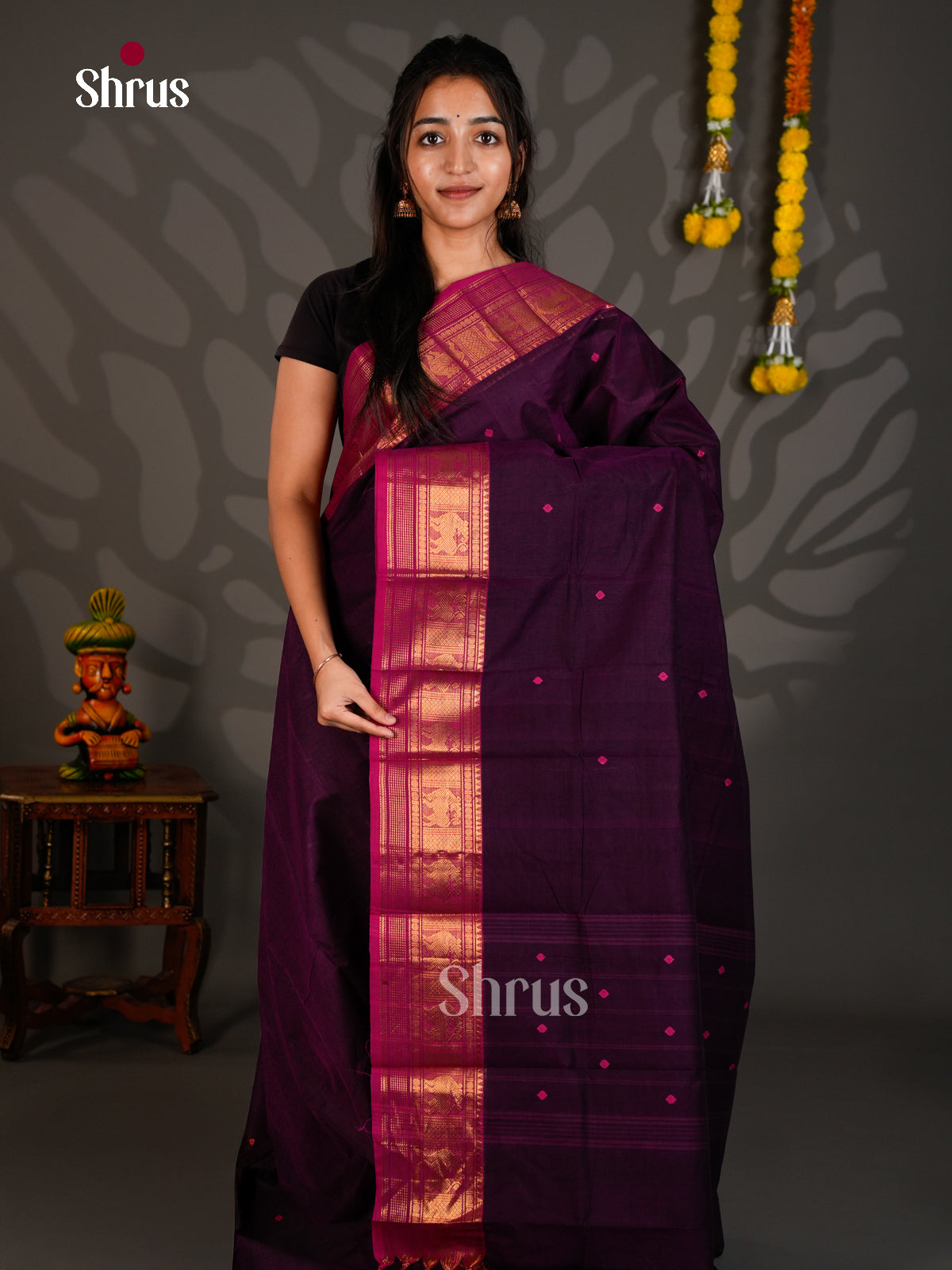 Chettinad Cotton Saree - ECS26003 - Shop on Shrus.com
