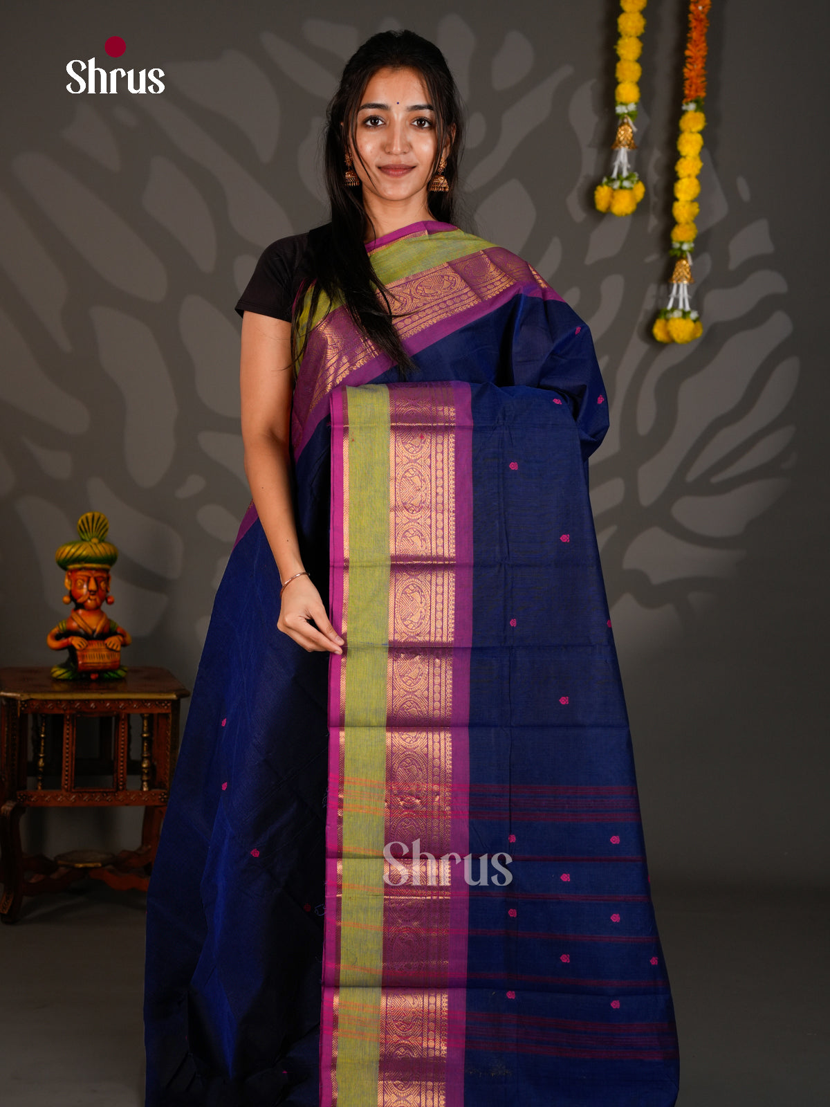 Chettinad Cotton Saree - ECS26011 - Shop on Shrus.com