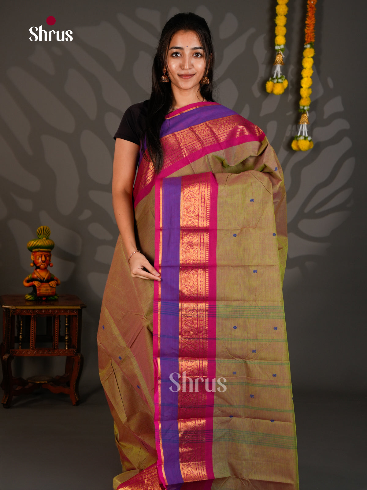 Chettinad Cotton Saree - ECS26013 - Shop on Shrus.com