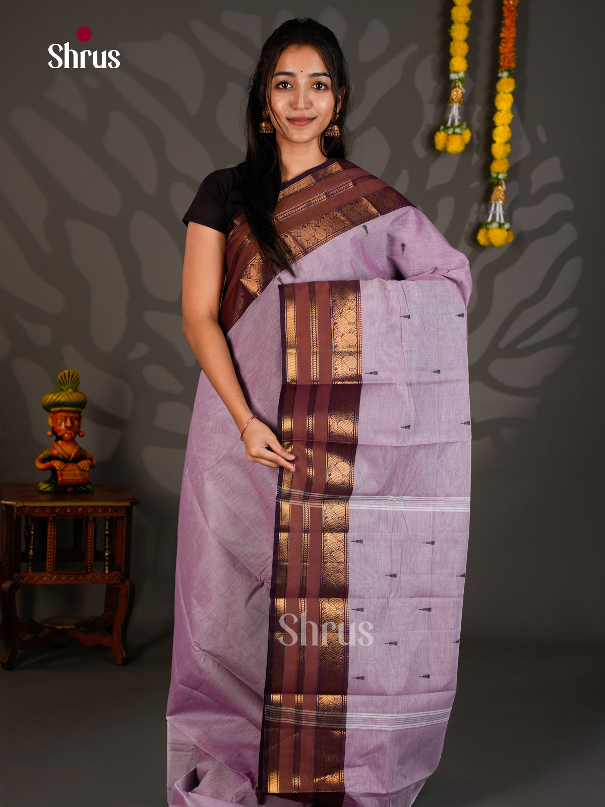 Chettinad Cotton Saree - ECS26026 - Shop on Shrus.com