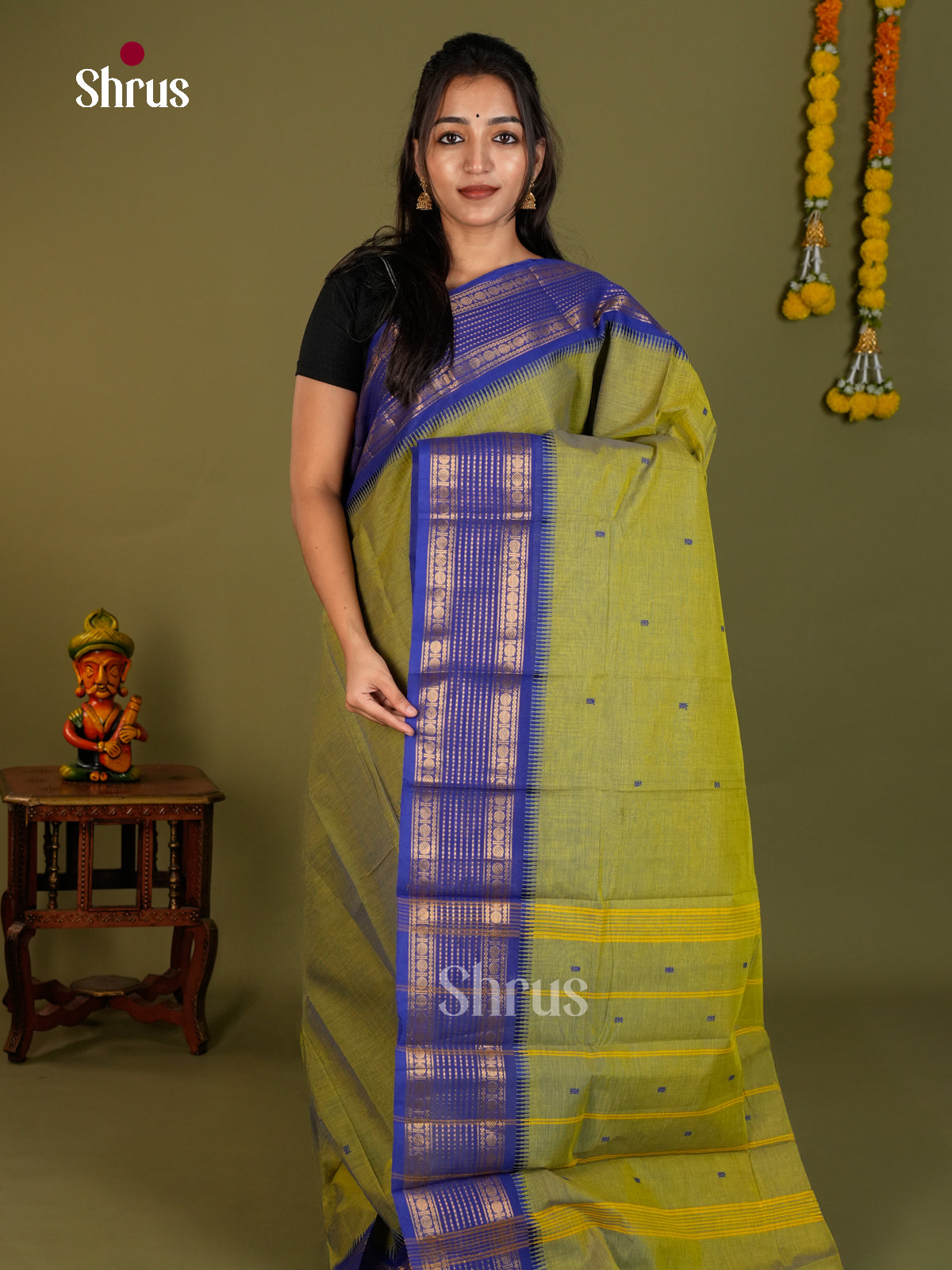 Chettinad Cotton Saree - ECS26033 - Shop on Shrus.com