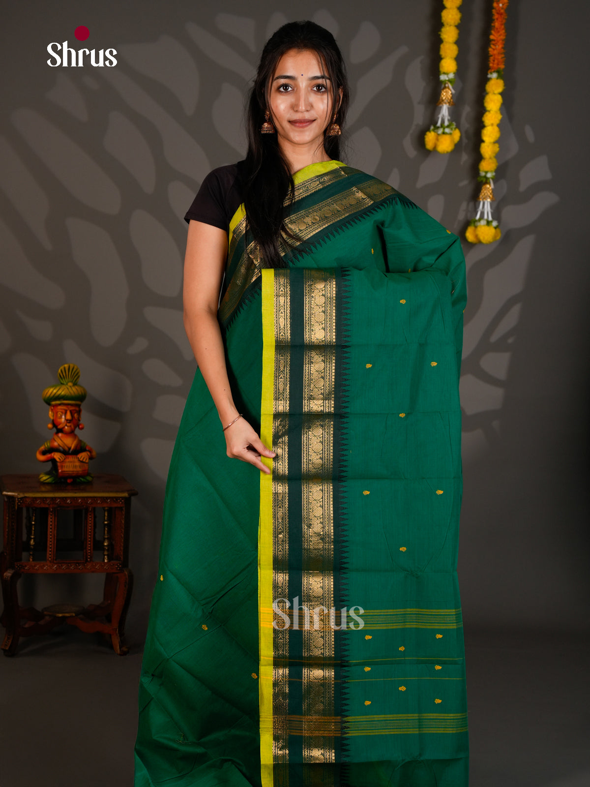 Chettinad Cotton Saree - ECS26036 - Shop on Shrus.com
