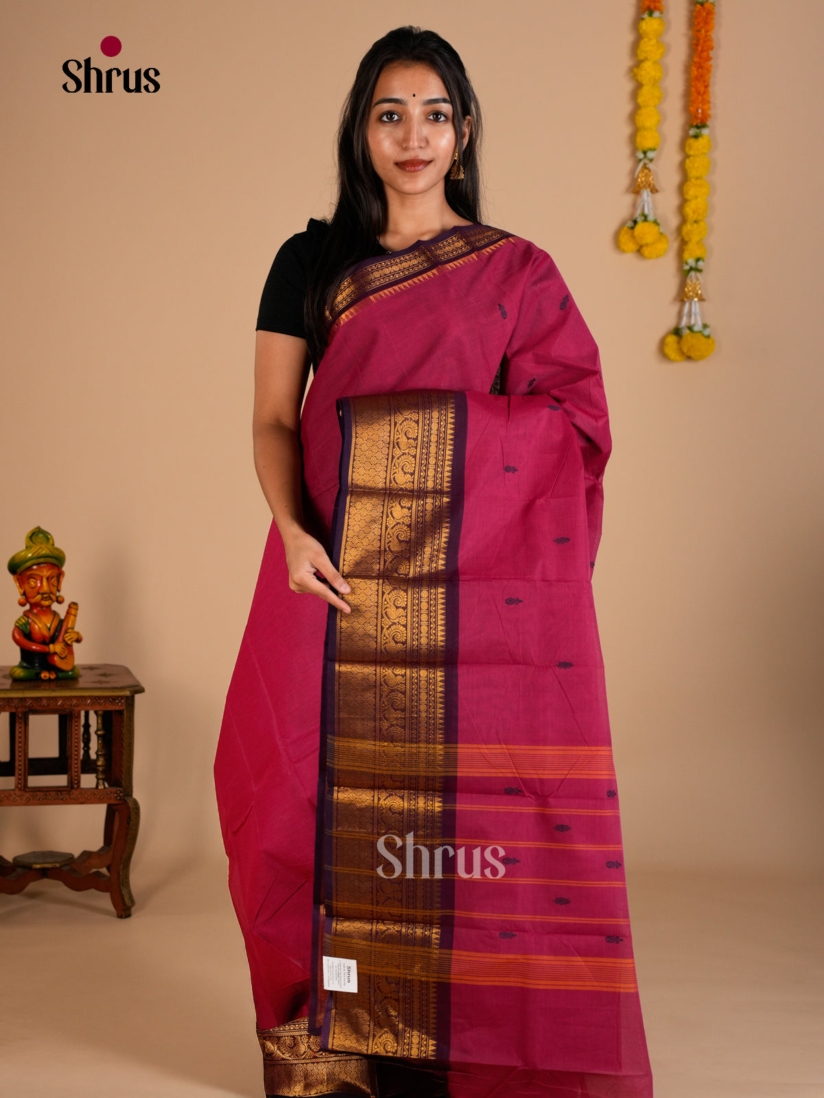Chettinad Cotton Saree - ECS26054 - Shop on Shrus.com