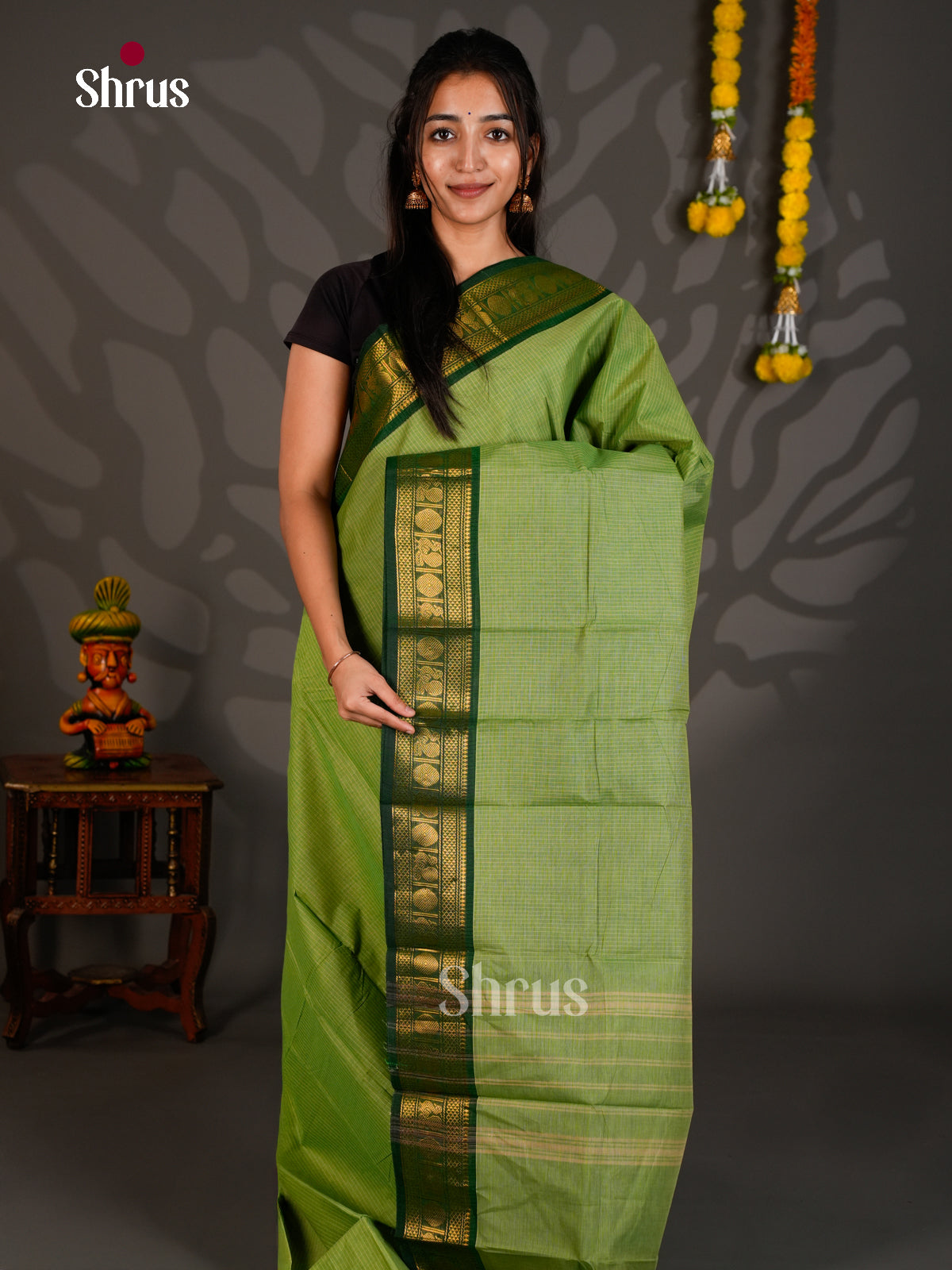 Chettinad Cotton Saree - ECS26064 - Shop on Shrus.com