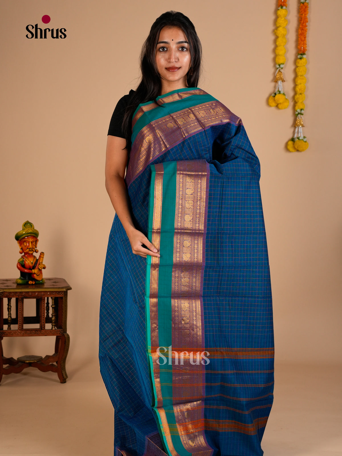 Chettinad Cotton Saree - ECS26069 - Shop on Shrus.com