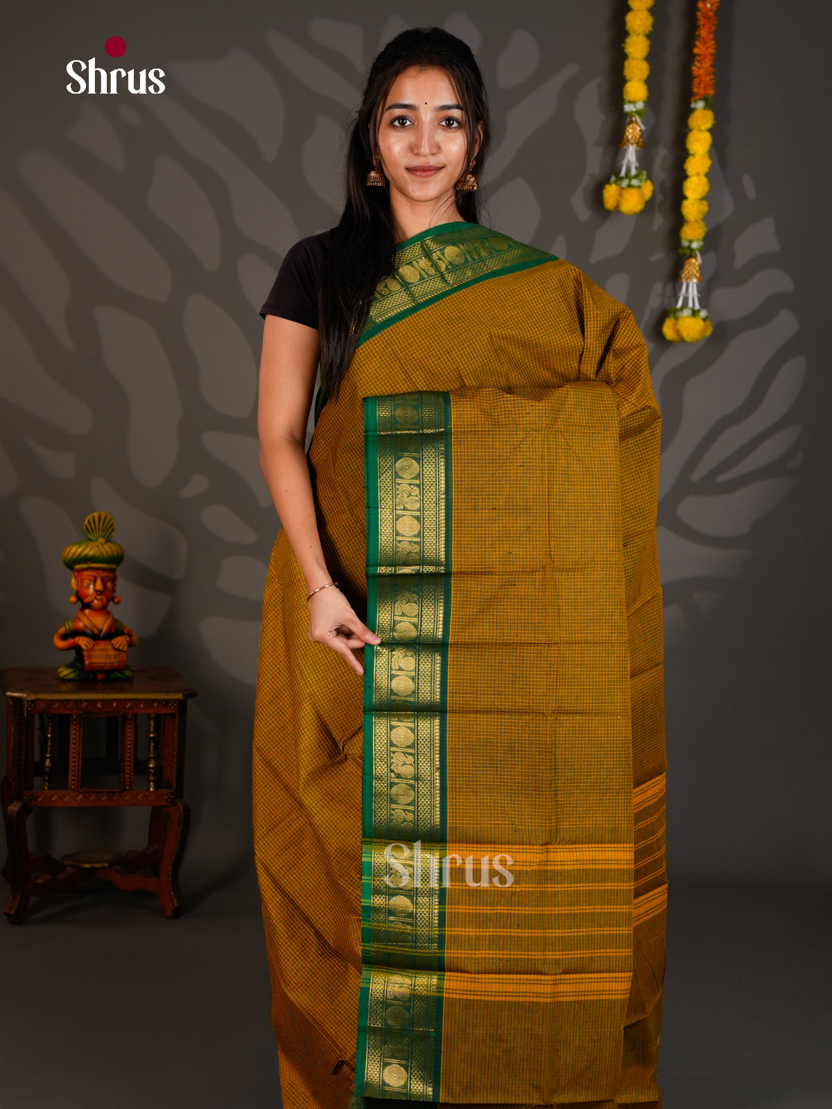 Chettinad Cotton Saree - ECS26070 - Shop on Shrus.com