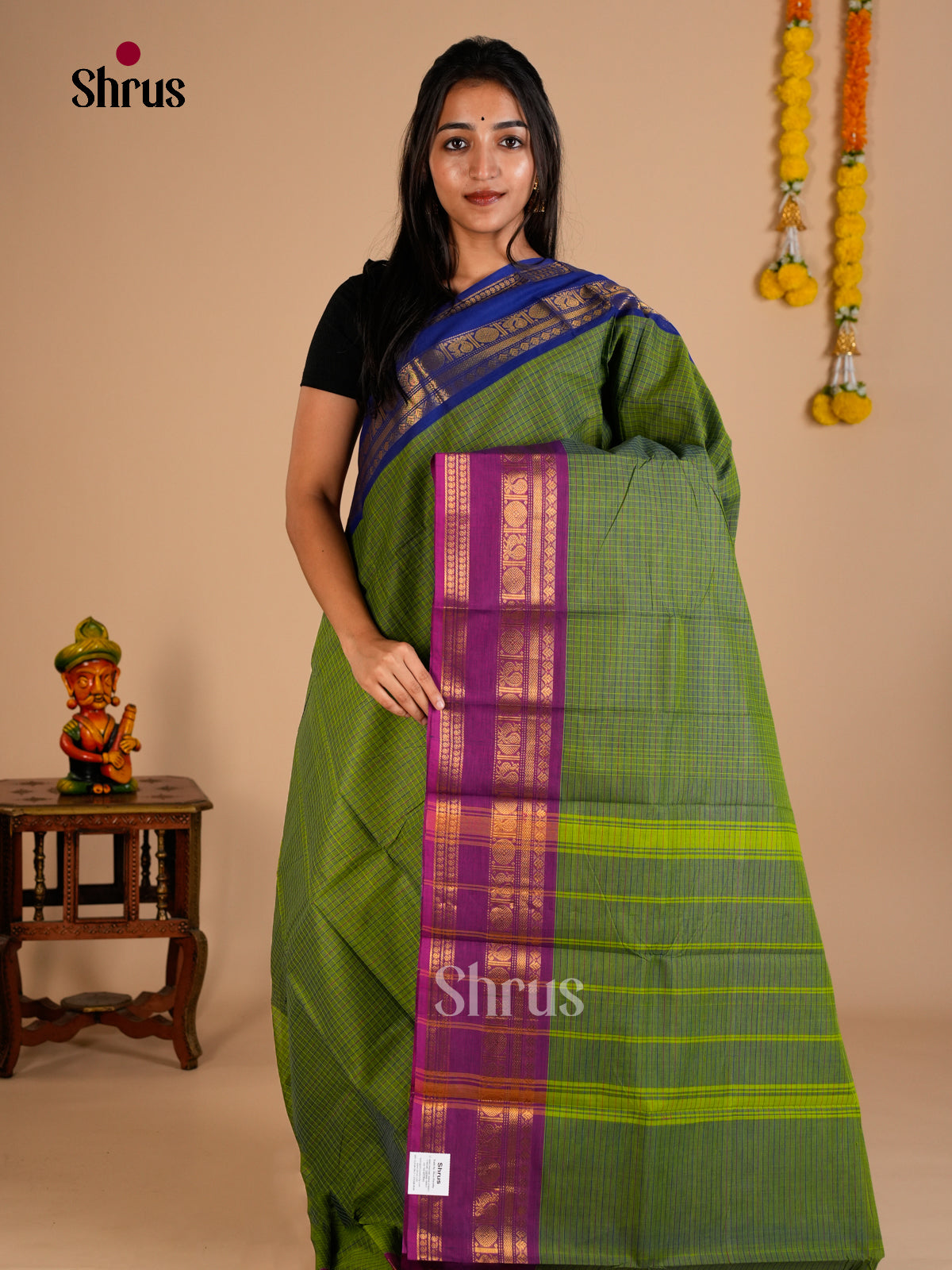 Chettinad Cotton Saree - ECS26072 - Shop on Shrus.com