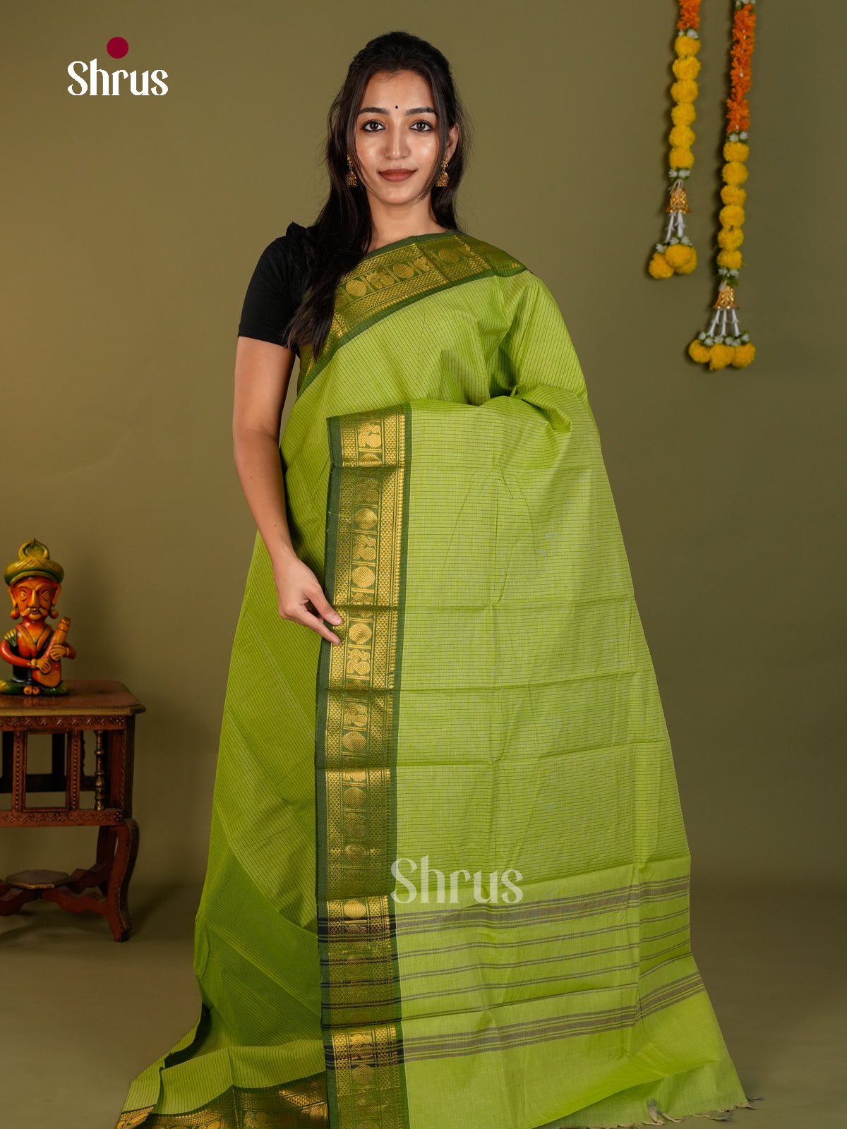 Chettinad Cotton Saree - ECS26074 - Shop on Shrus.com