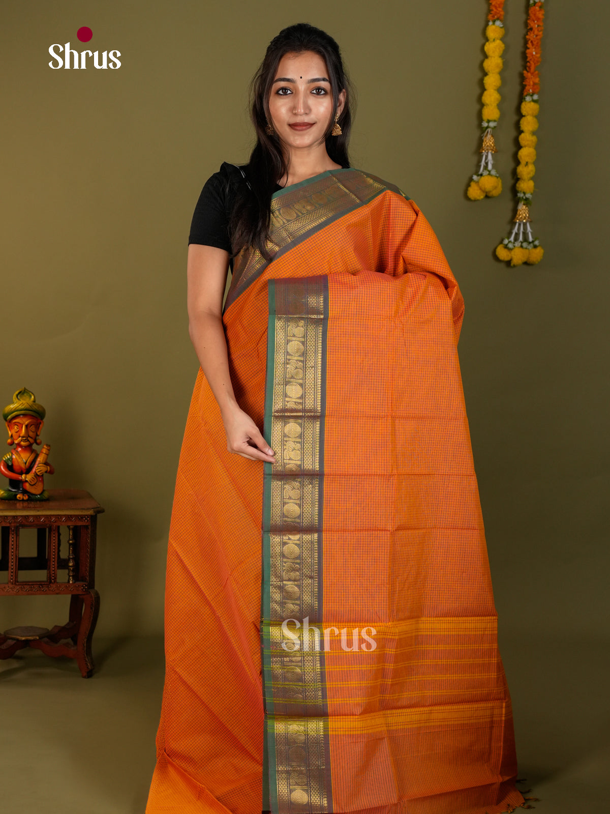 Chettinad Cotton Saree - ECS26082 - Shop on Shrus.com