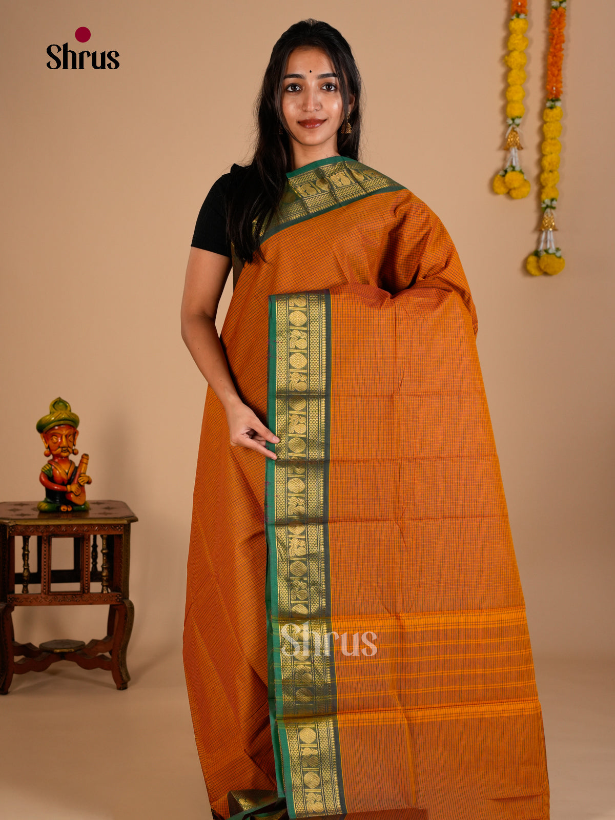 Chettinad Cotton Saree - ECS26087 - Shop on Shrus.com