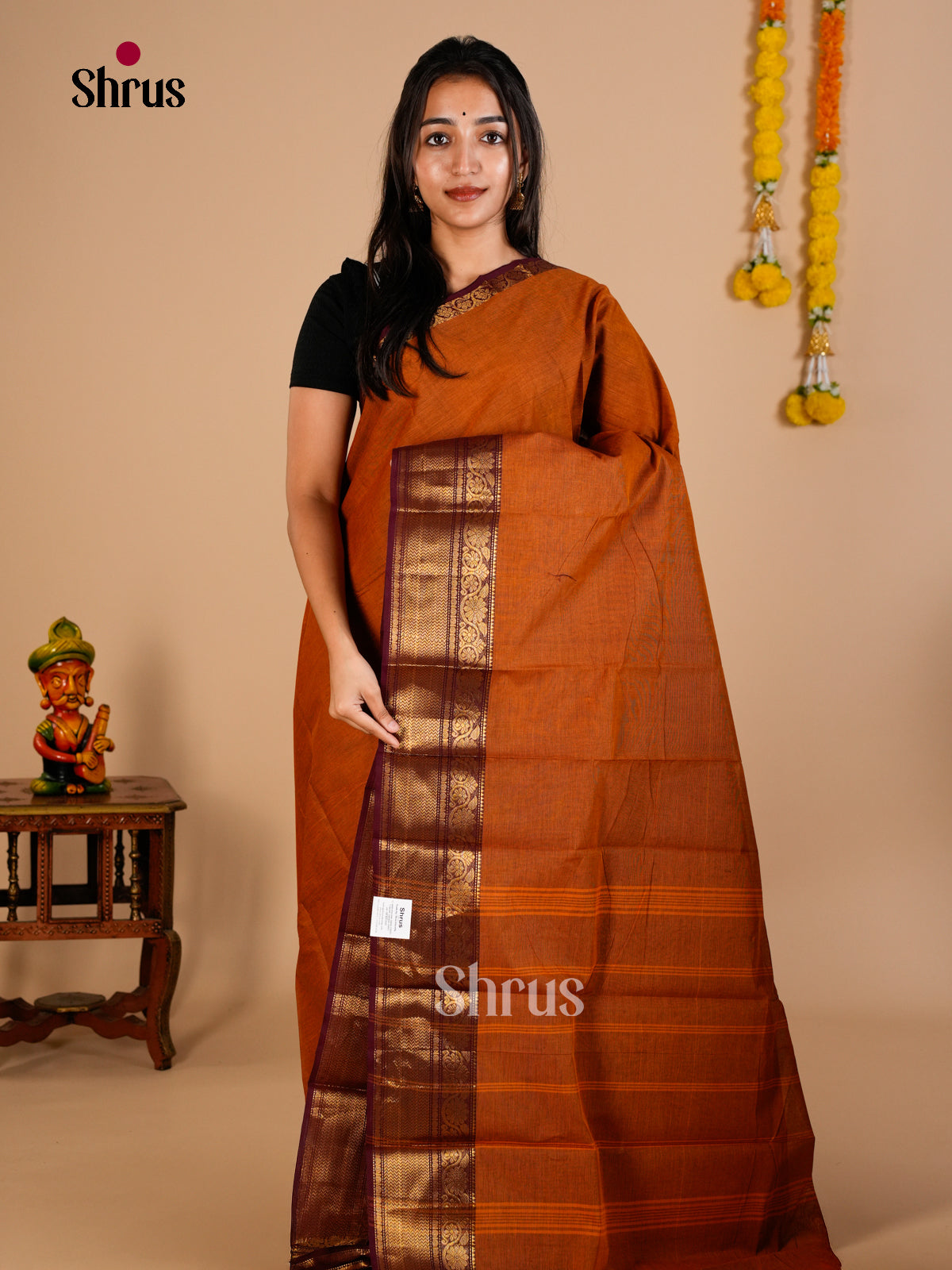 Chettinad Cotton Saree - ECS26112 - Shop on Shrus.com