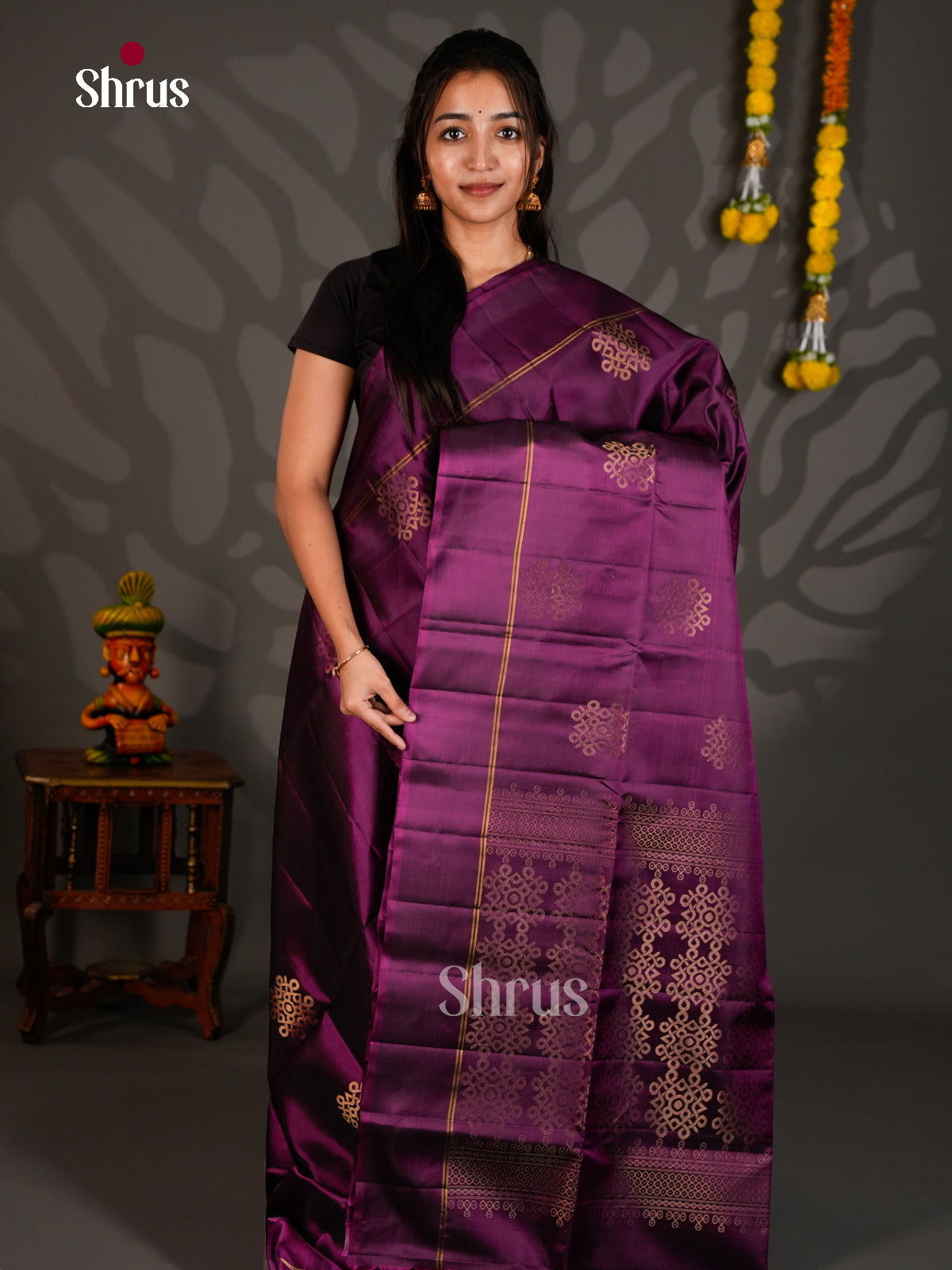 Soft Silk Saree - ECS27004 - Shop on Shrus.com