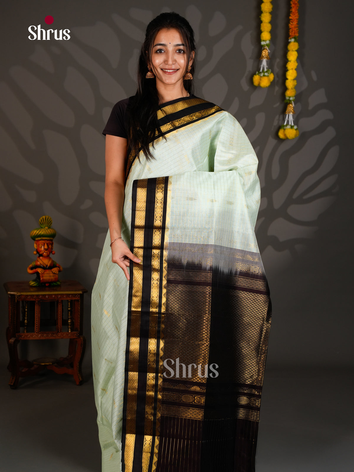Silk Cotton Saree - ECS27020 - Shop on Shrus.com
