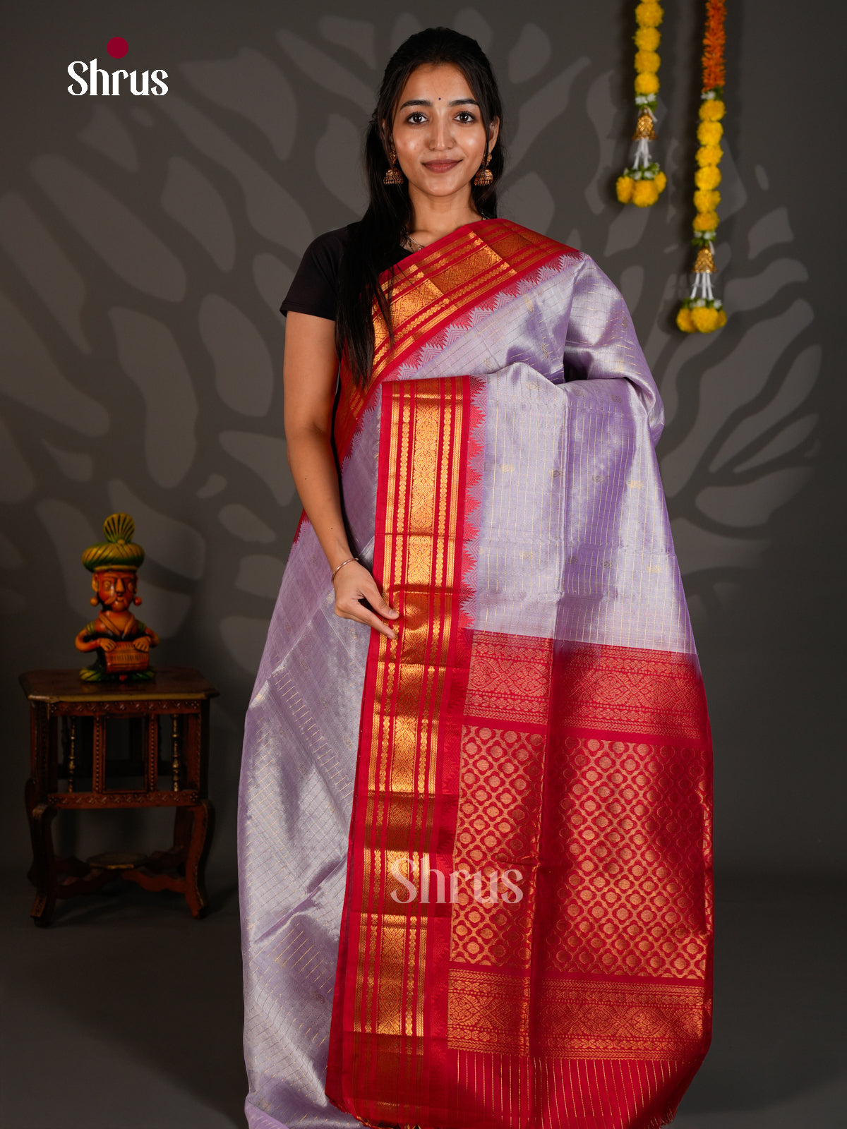 Silk Cotton Saree - ECS27022 - Shop on Shrus.com