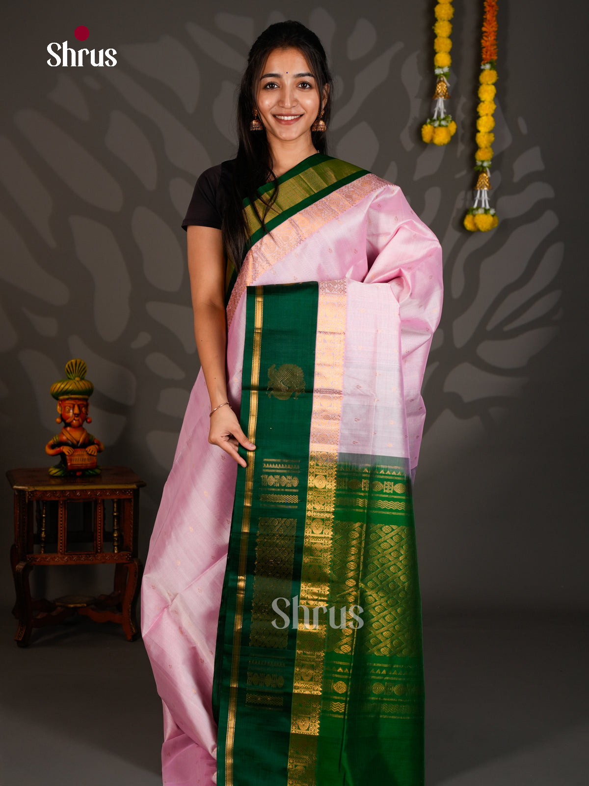 Silk Cotton Saree - ECS27034 - Shop on Shrus.com