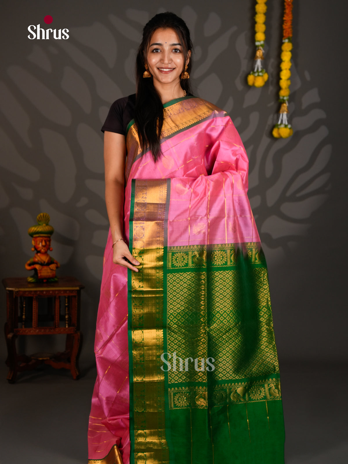 Silk Cotton Saree - ECS27058 - Shop on Shrus.com