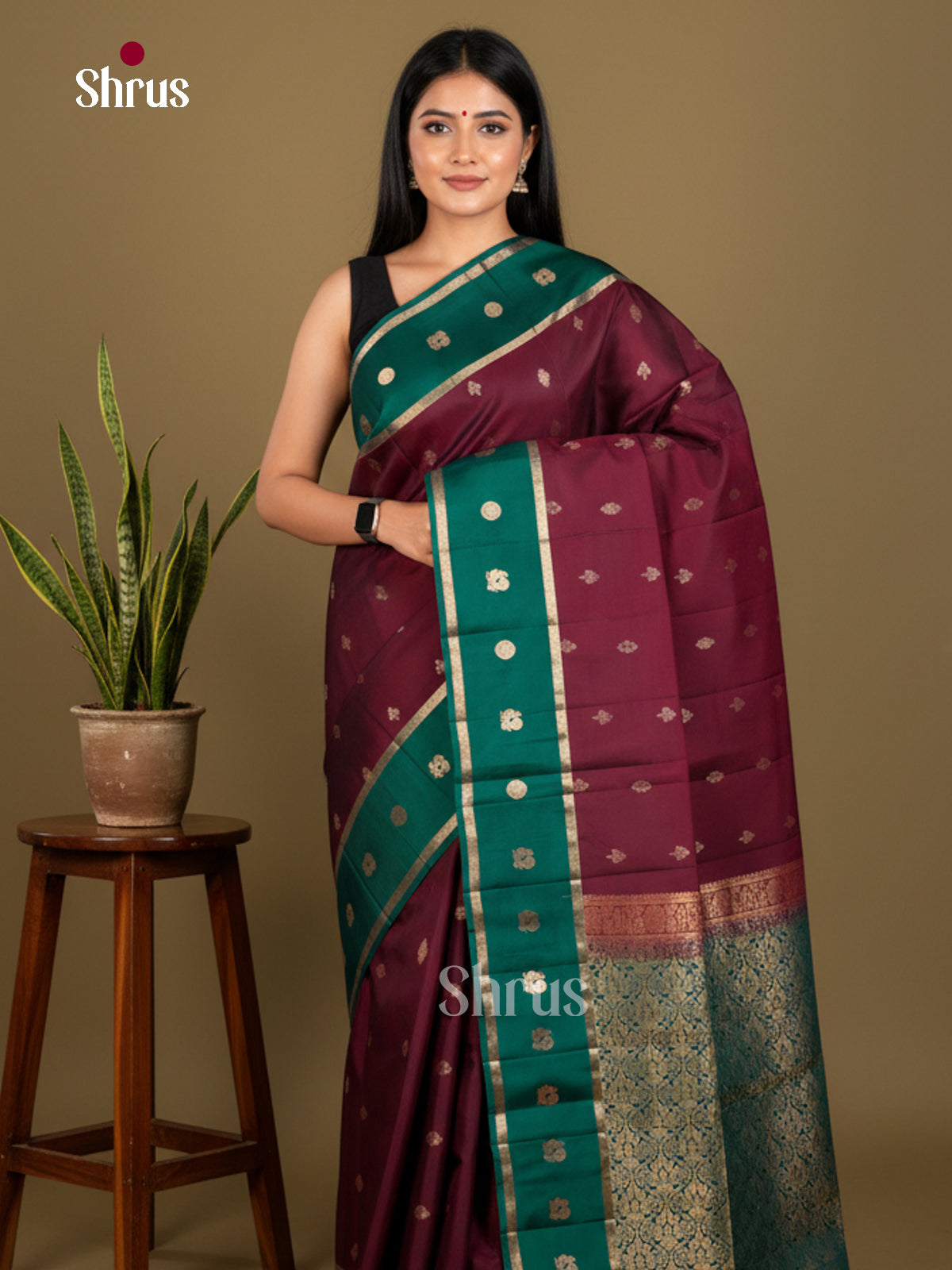 Softsilk-halfpure Saree - EDS04037 - Shop on Shrus.com