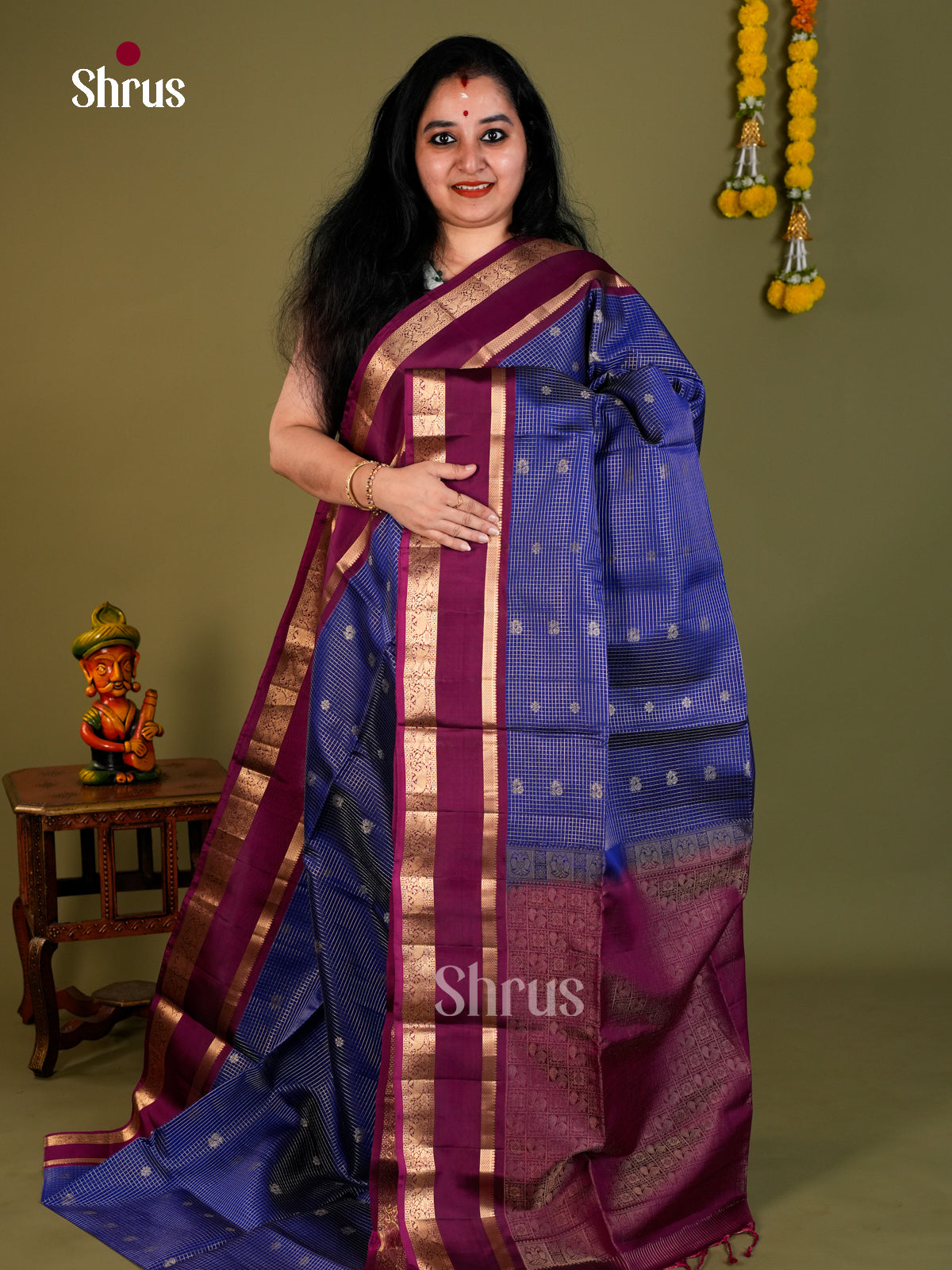 Softsilk-halfpure Saree - EDS04039 - Shop on Shrus.com