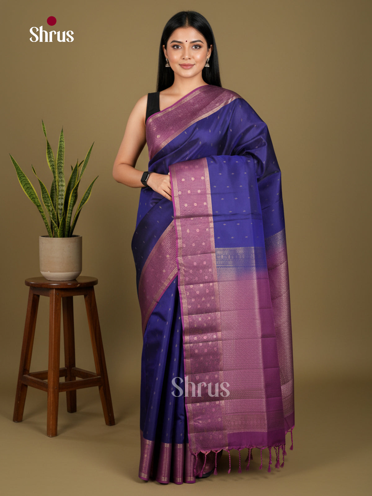 Softsilk-halfpure Saree - EDS04048 - Shop on Shrus.com