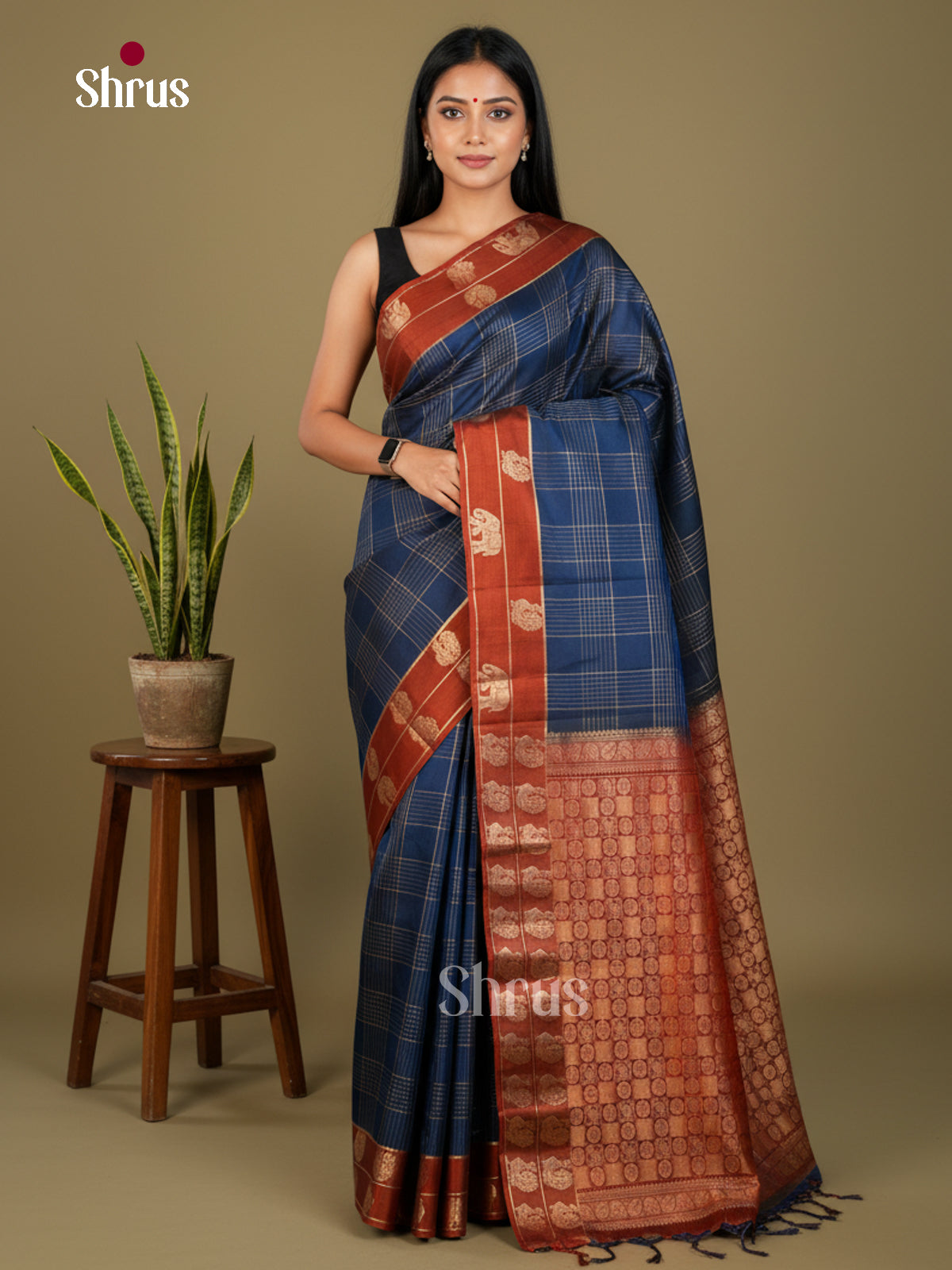 Softsilk-halfpure Saree - EDS04054 - Shop on Shrus.com