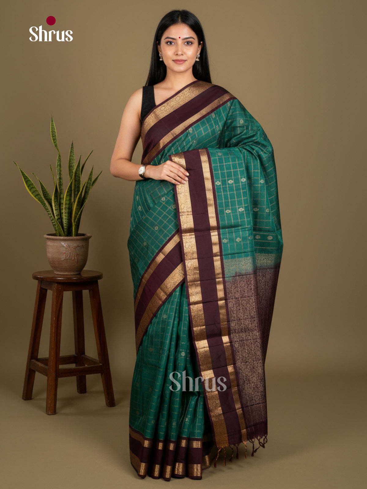 Softsilk-halfpure Saree - EDS04057 - Shop on Shrus.com